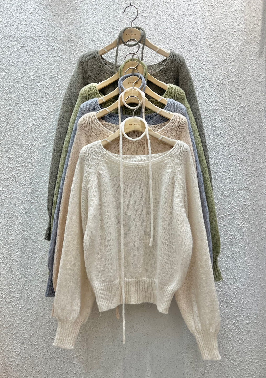 ストラップ付アルパカ混ラグランニット | 詳細画像15