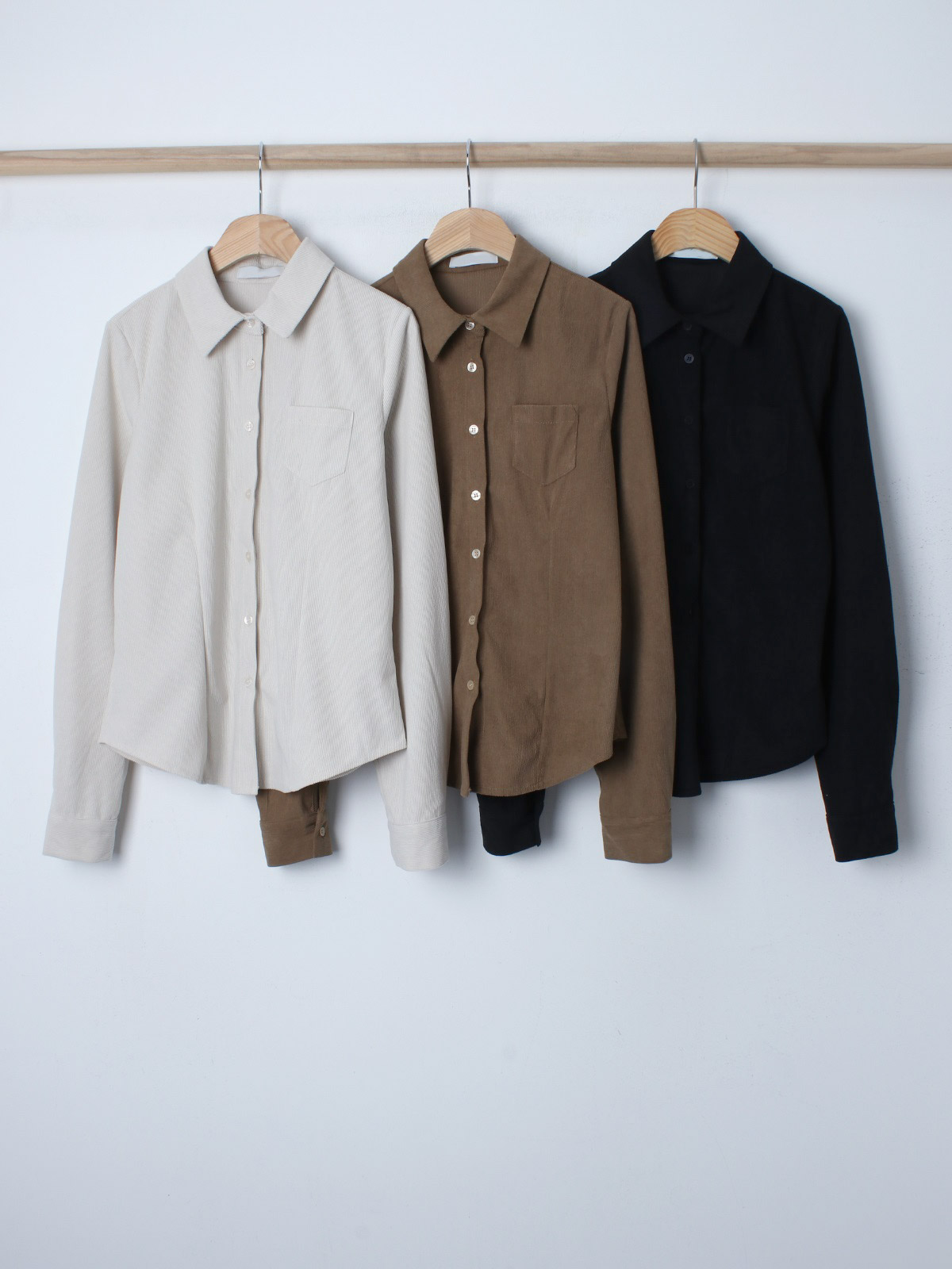 コーデュロイワンポケットダーツスリムシャツ | 詳細画像13