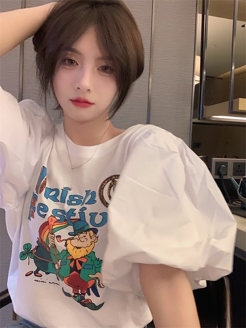 バルーン半袖プリントTシャツ | 詳細画像7