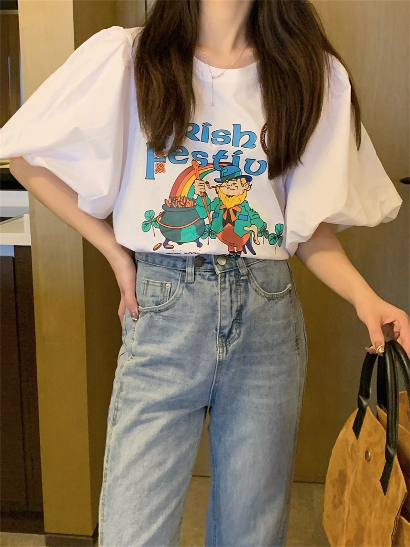 バルーン半袖プリントTシャツ | 詳細画像10