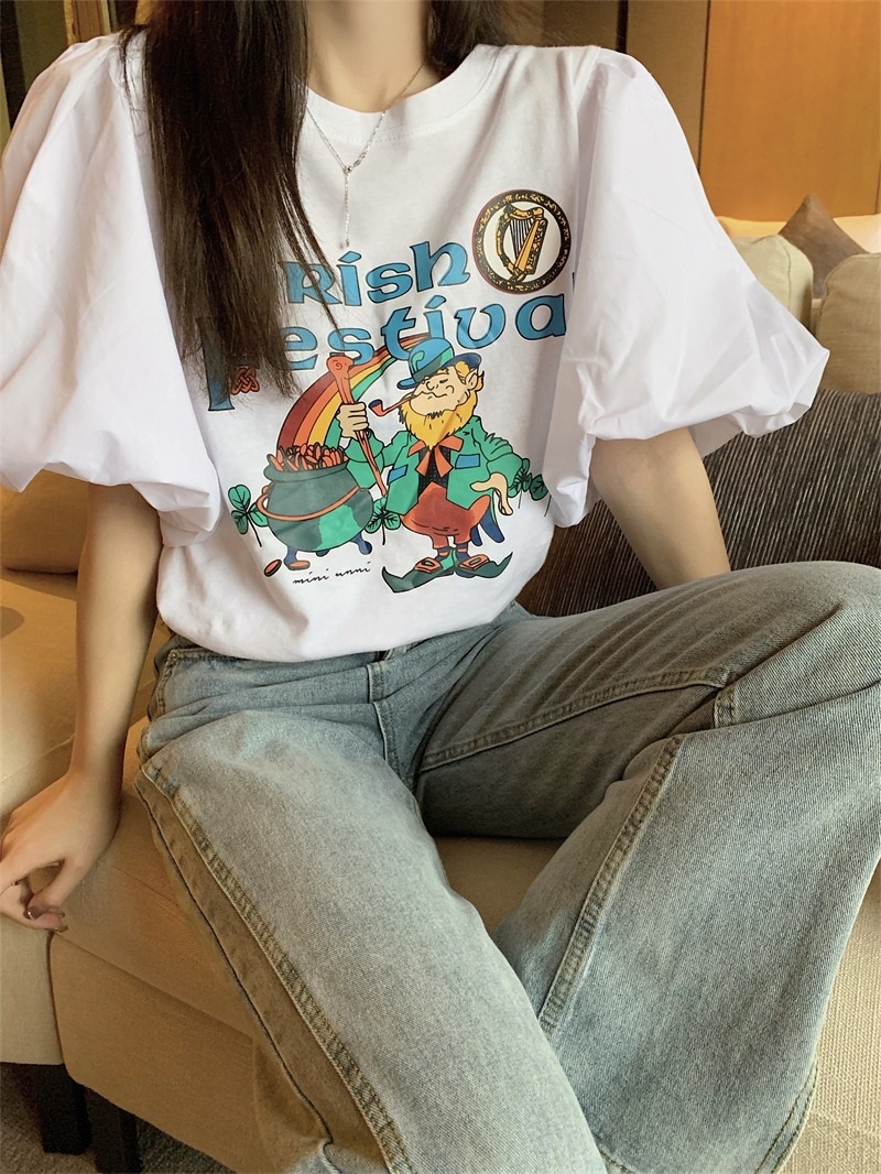 バルーン半袖プリントTシャツ | 詳細画像13