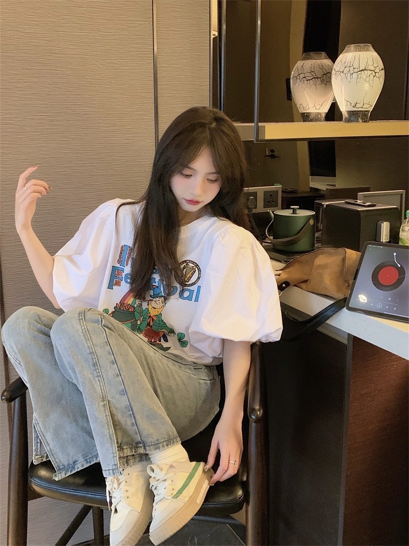 バルーン半袖プリントTシャツ | 詳細画像14