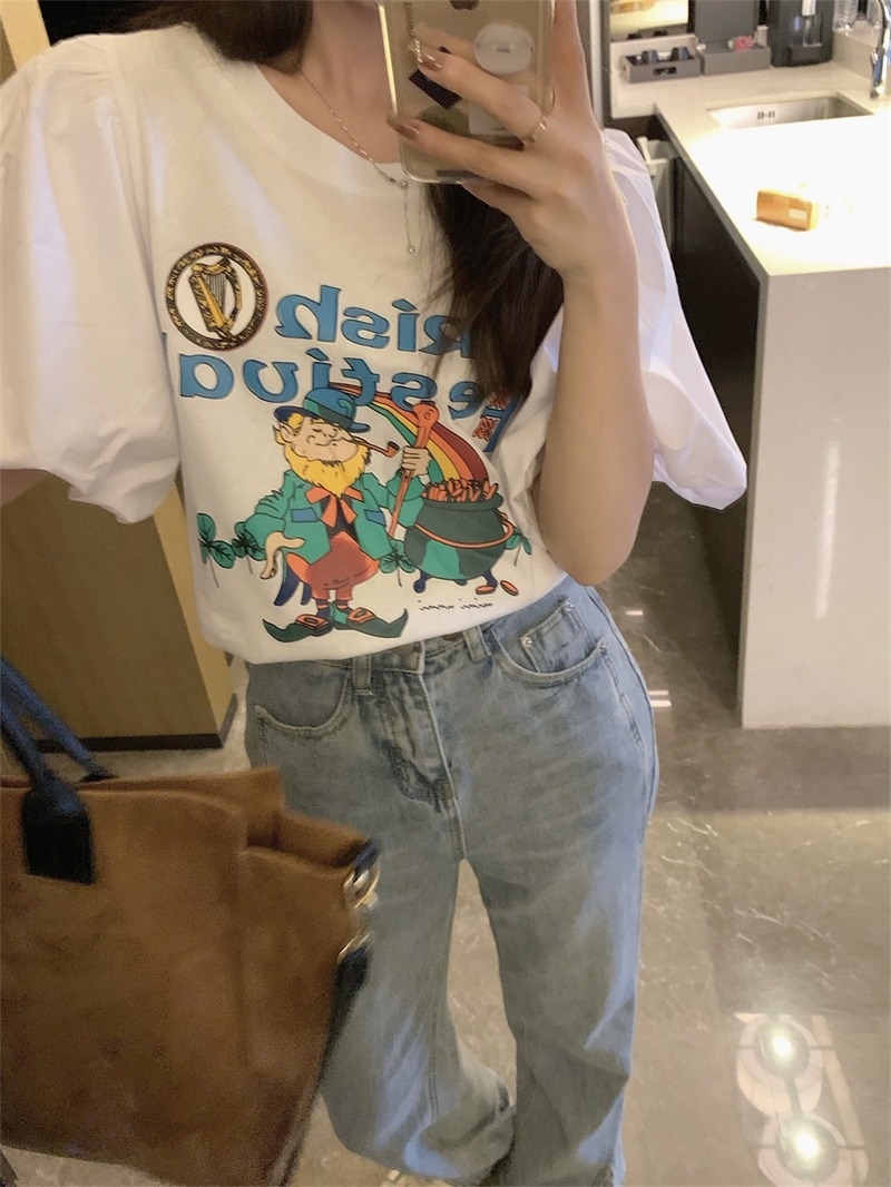 バルーン半袖プリントTシャツ | 詳細画像17