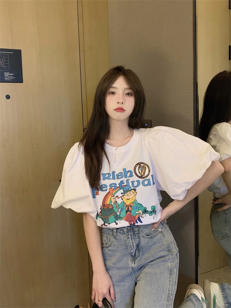 バルーン半袖プリントTシャツ | 詳細画像18