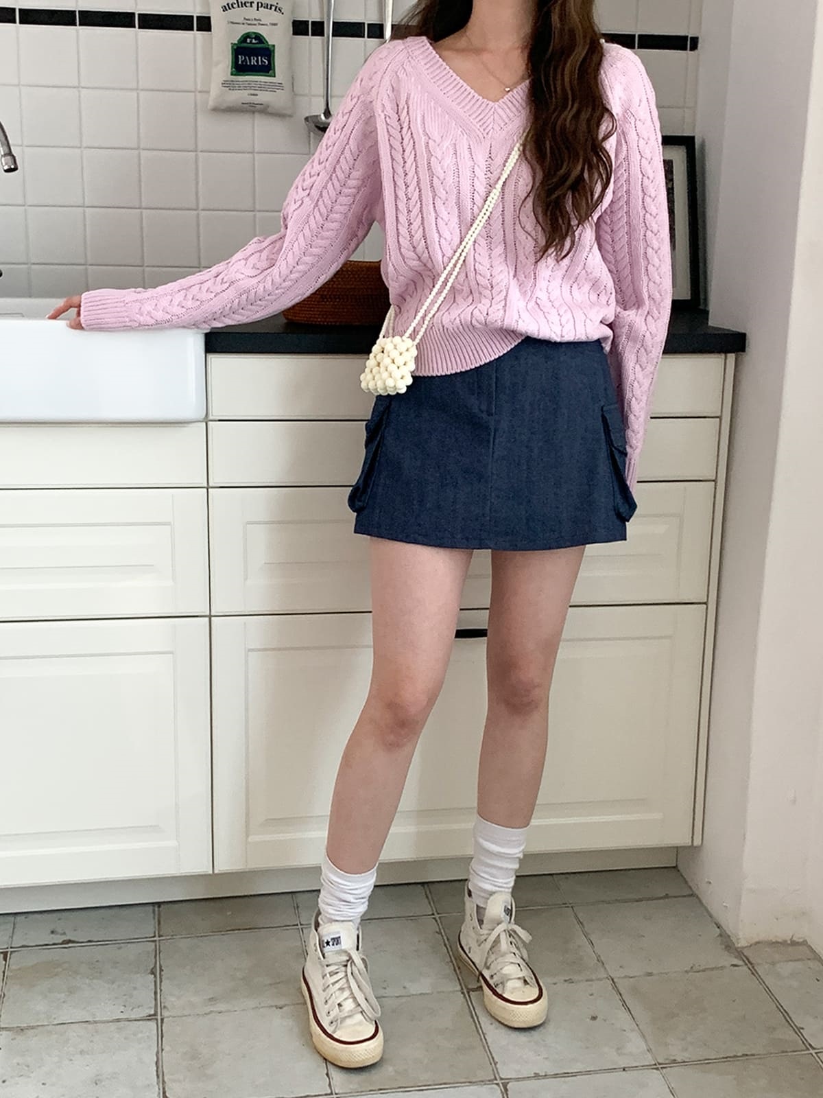 デニムカーゴスカートショートパンツ | 詳細画像2