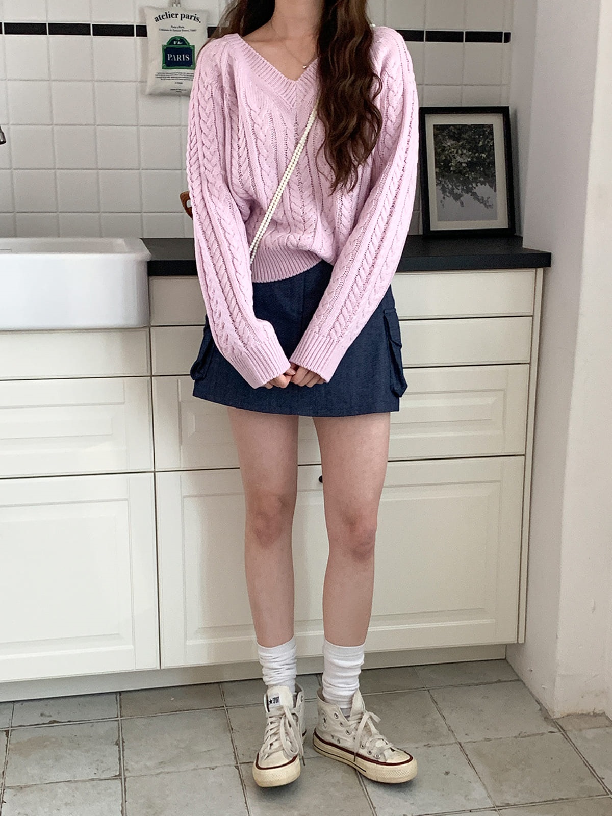 デニムカーゴスカートショートパンツ | 詳細画像3