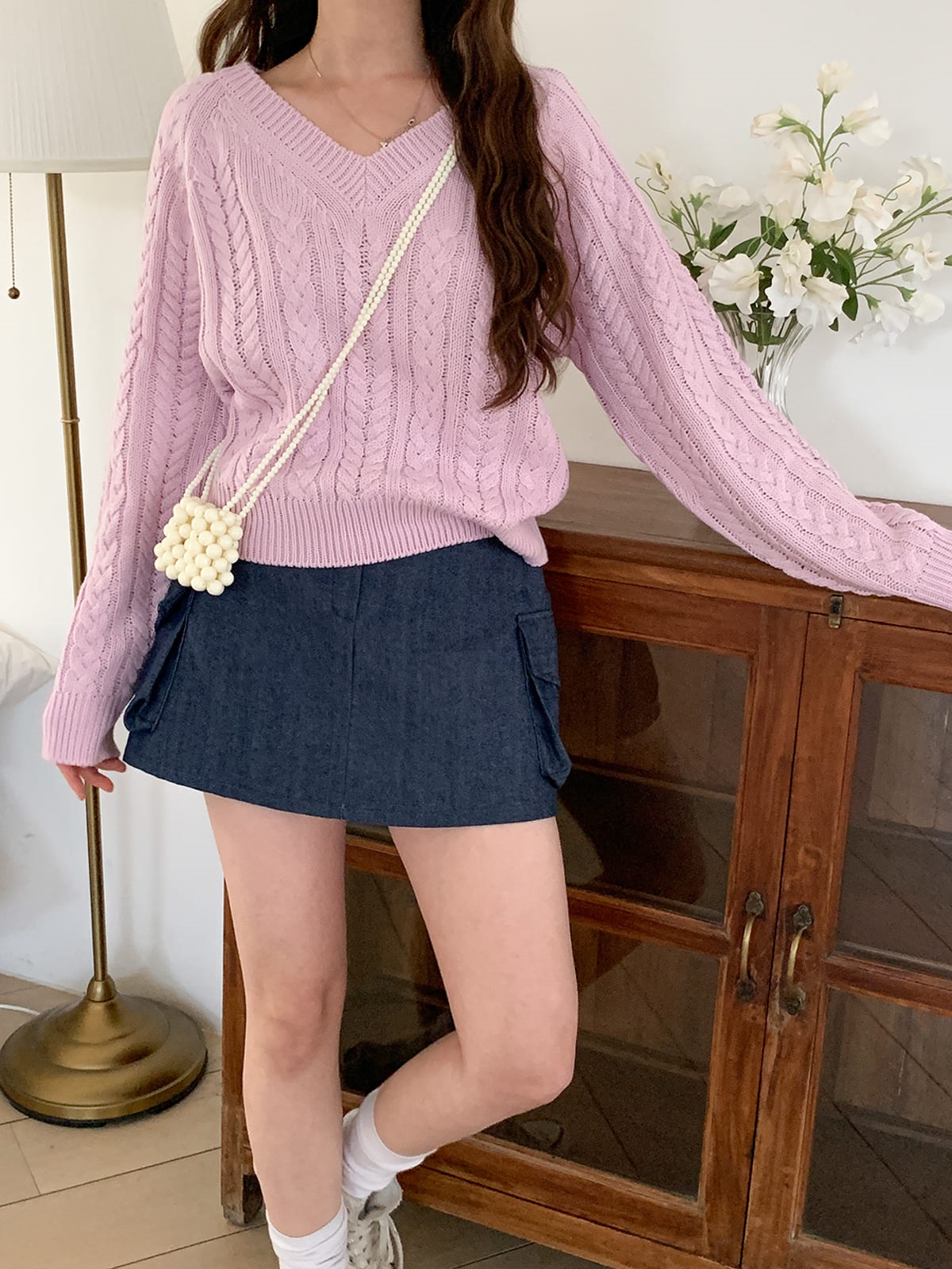 デニムカーゴスカートショートパンツ | 詳細画像7