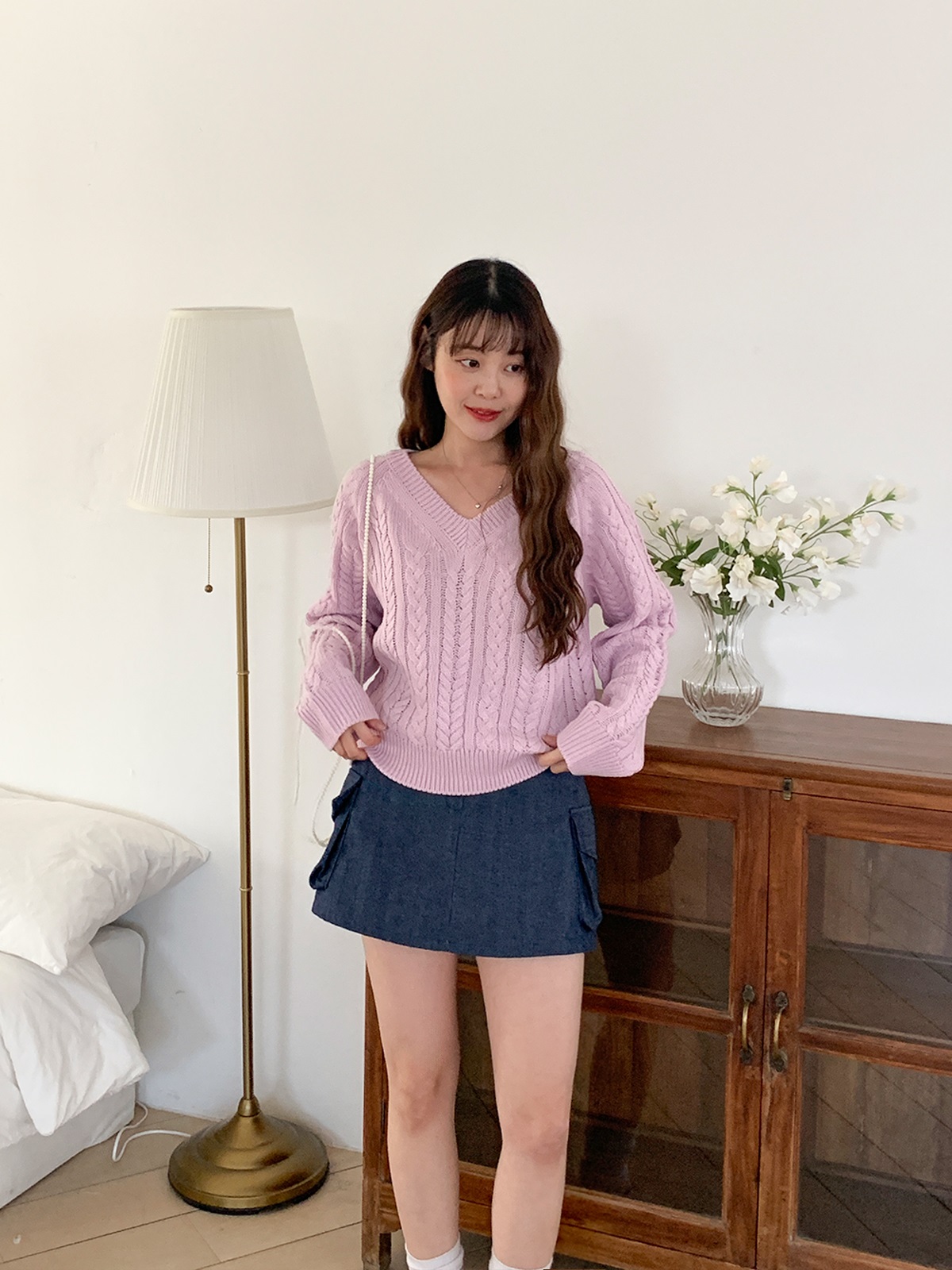 デニムカーゴスカートショートパンツ | 詳細画像8