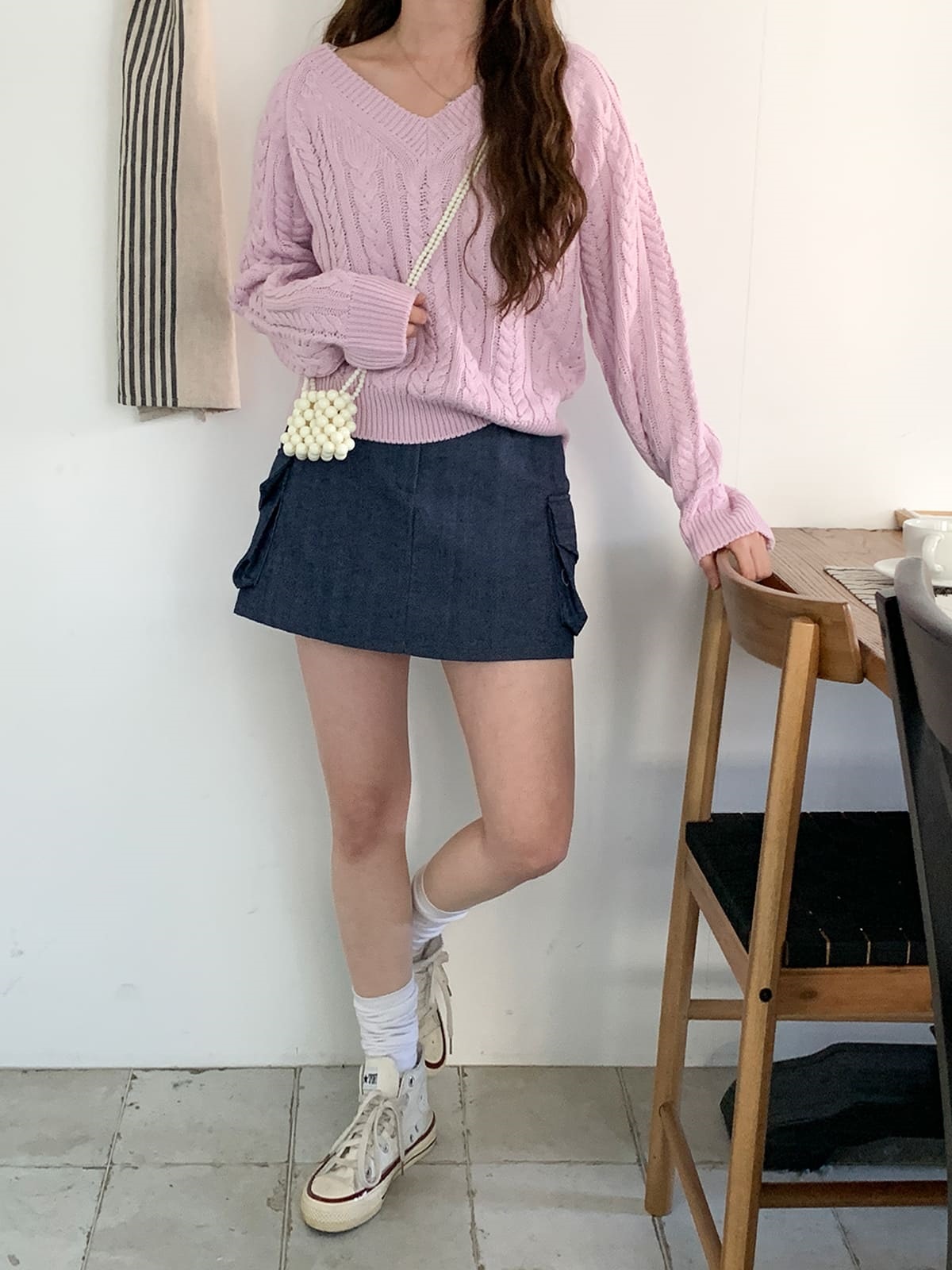 デニムカーゴスカートショートパンツ | 詳細画像12