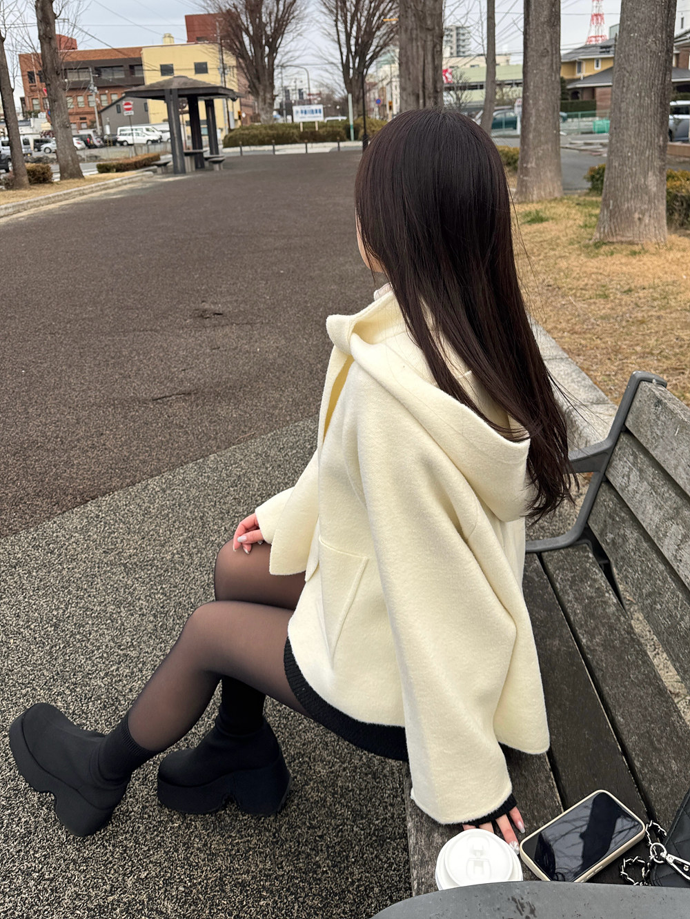 フード付ポケットラグランジャケット | 詳細画像12