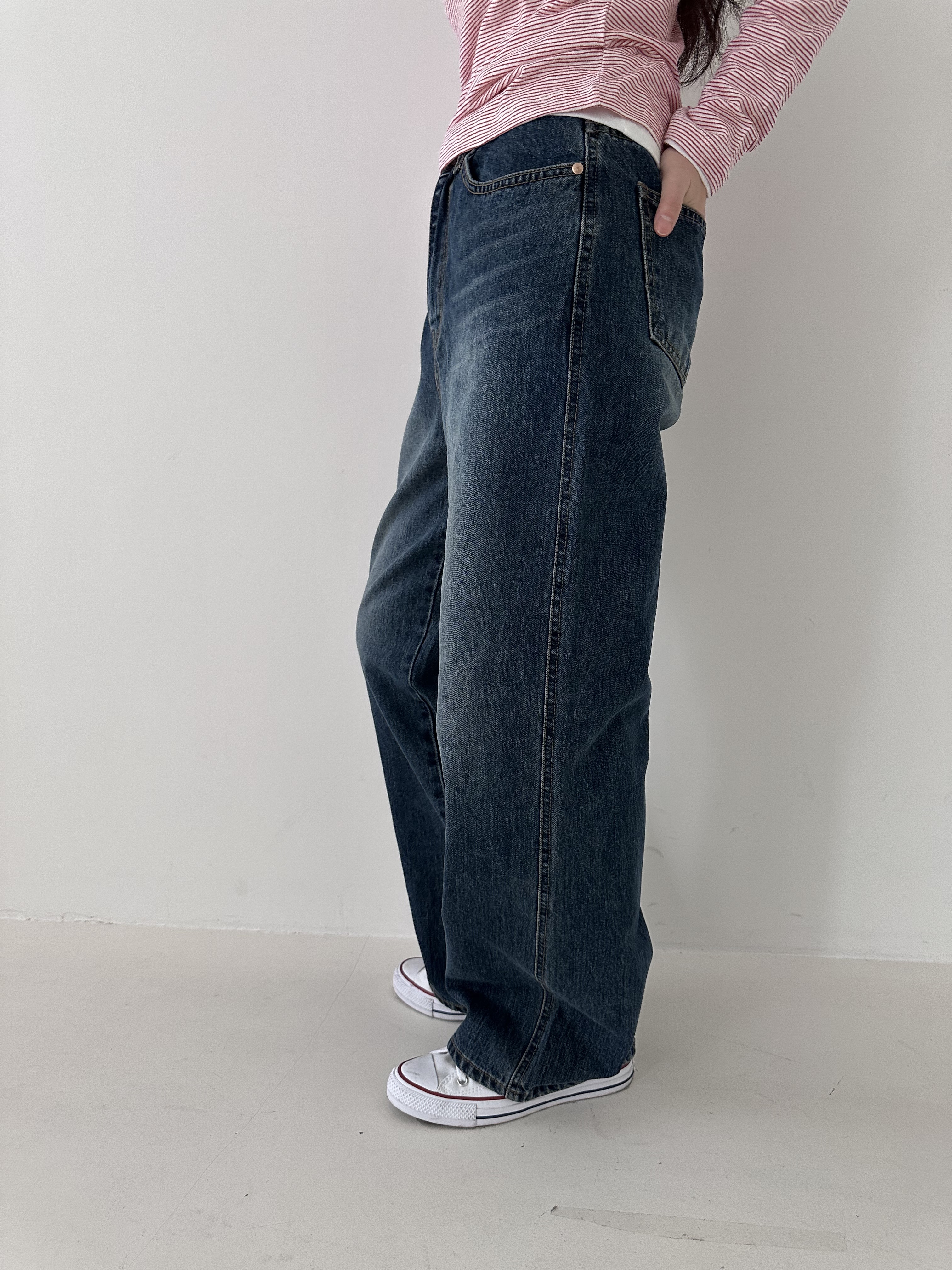 タグリベットワイドデニムパンツ | 詳細画像4