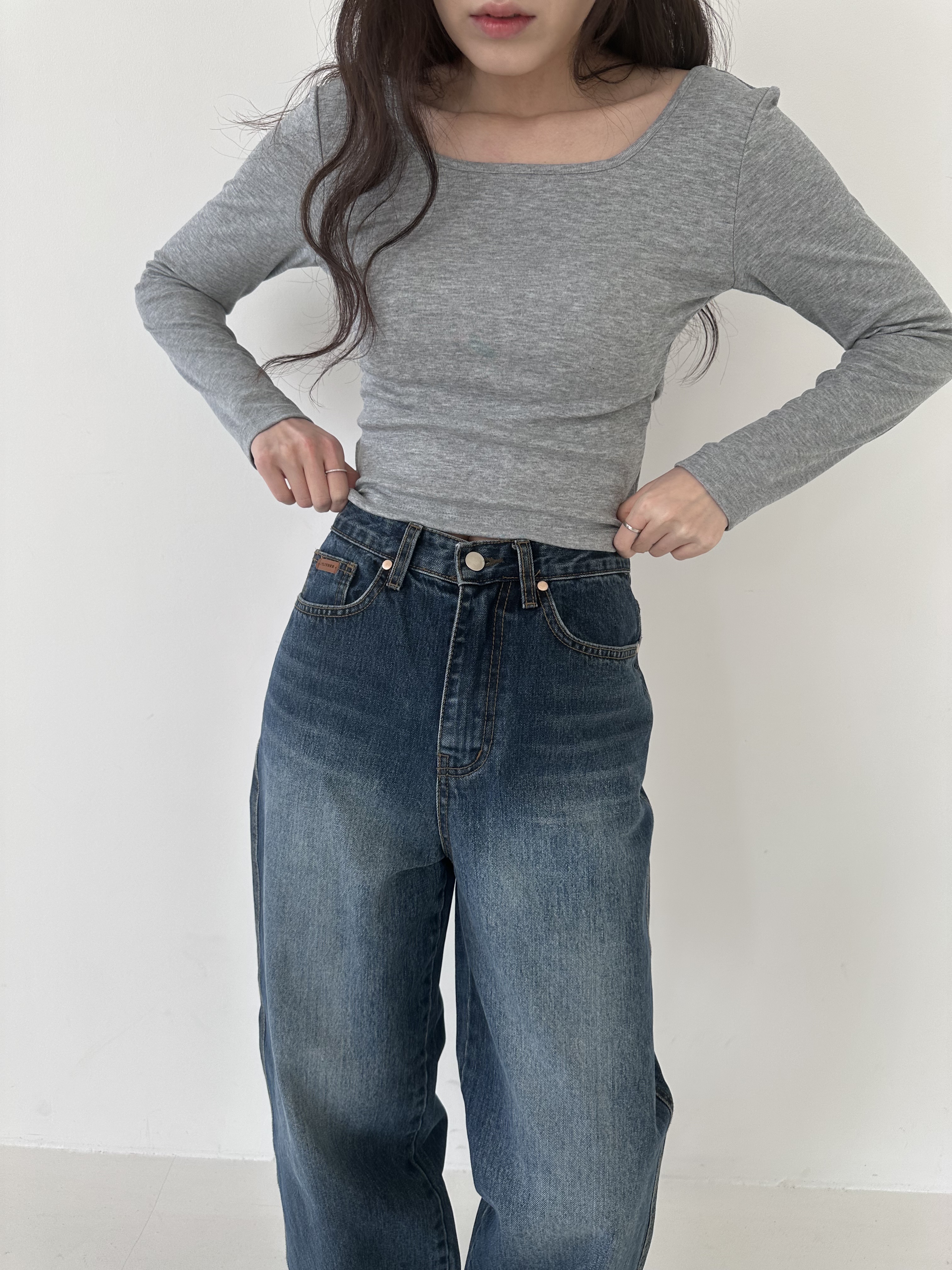 タグリベットワイドデニムパンツ | 詳細画像7