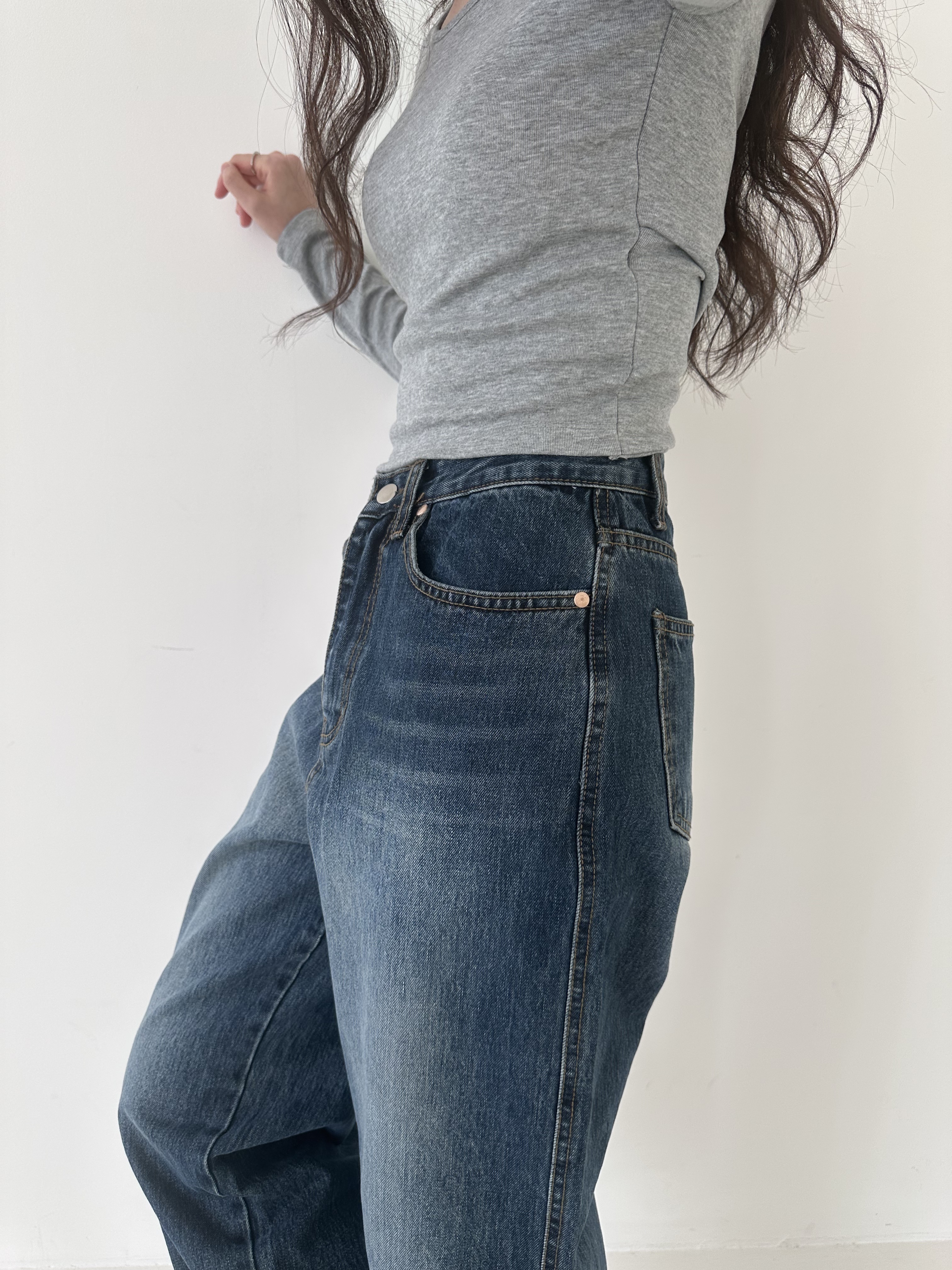 タグリベットワイドデニムパンツ | 詳細画像9