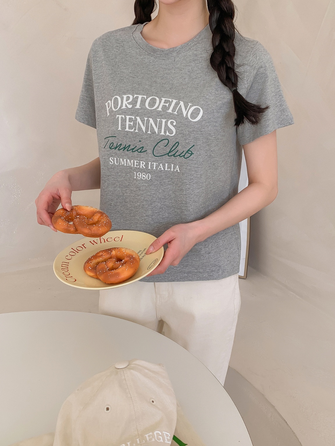 TENNISレタリング半袖Tシャツ | 詳細画像3