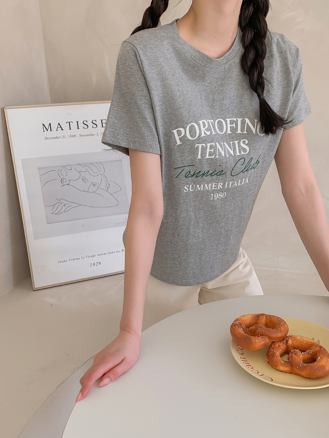 TENNISレタリング半袖Tシャツ | 詳細画像7