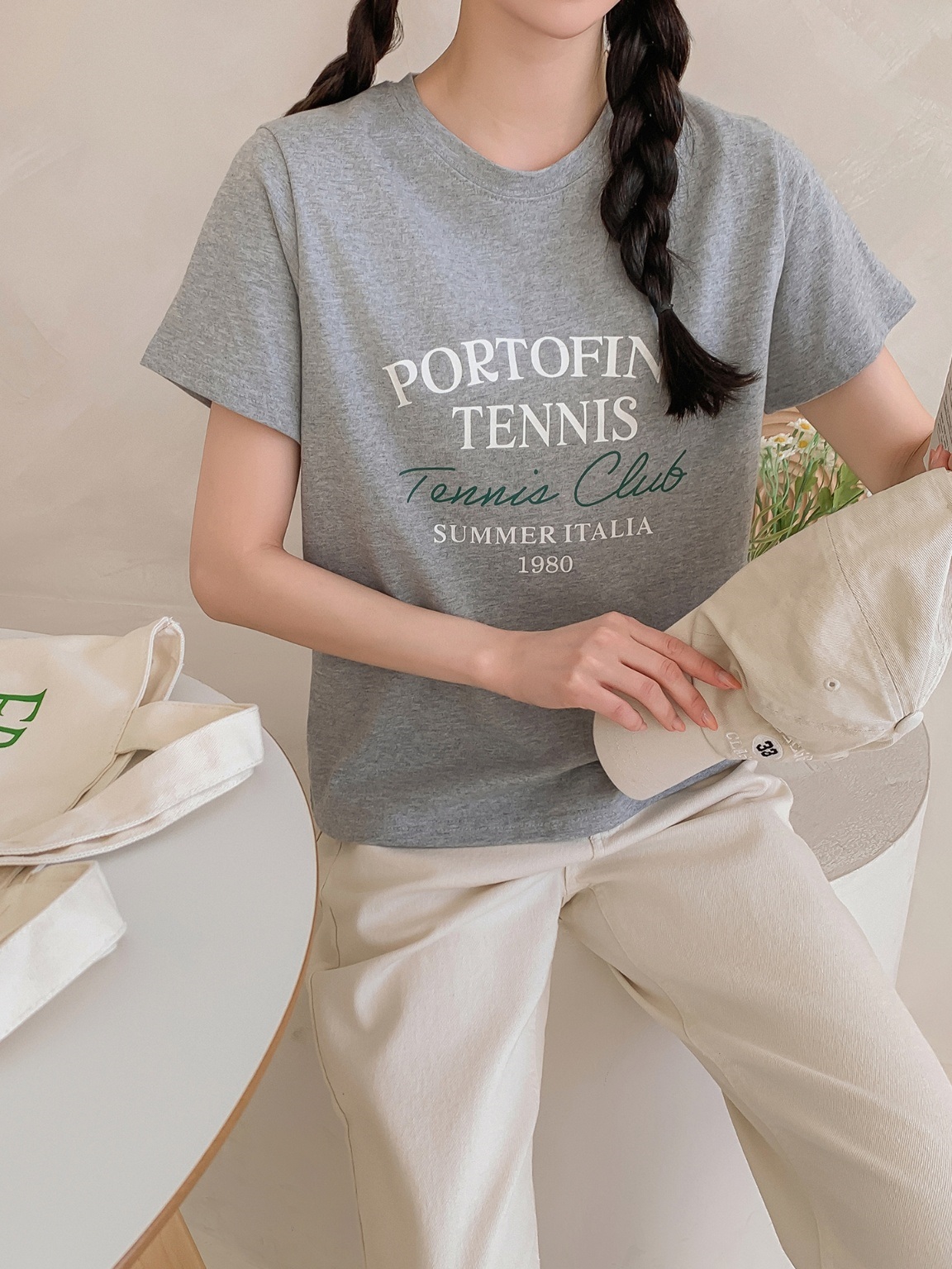 TENNISレタリング半袖Tシャツ | 詳細画像8