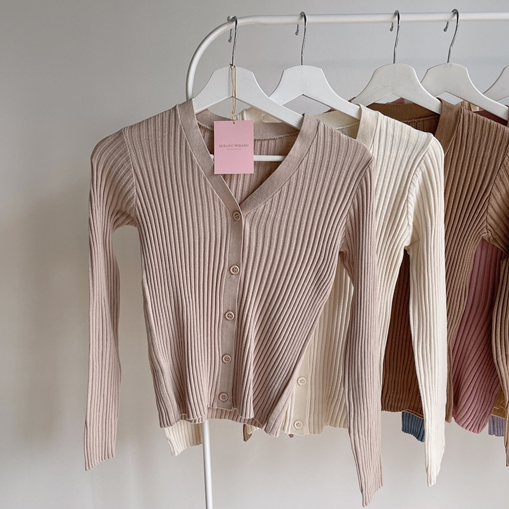 【美品】コーデ売り♡リブカーディガン＆BOSCH Vネックノースリーブニット BOSCH - 【美品】コーデ売り♡リブカーディガン＆BOSCH Vネック
