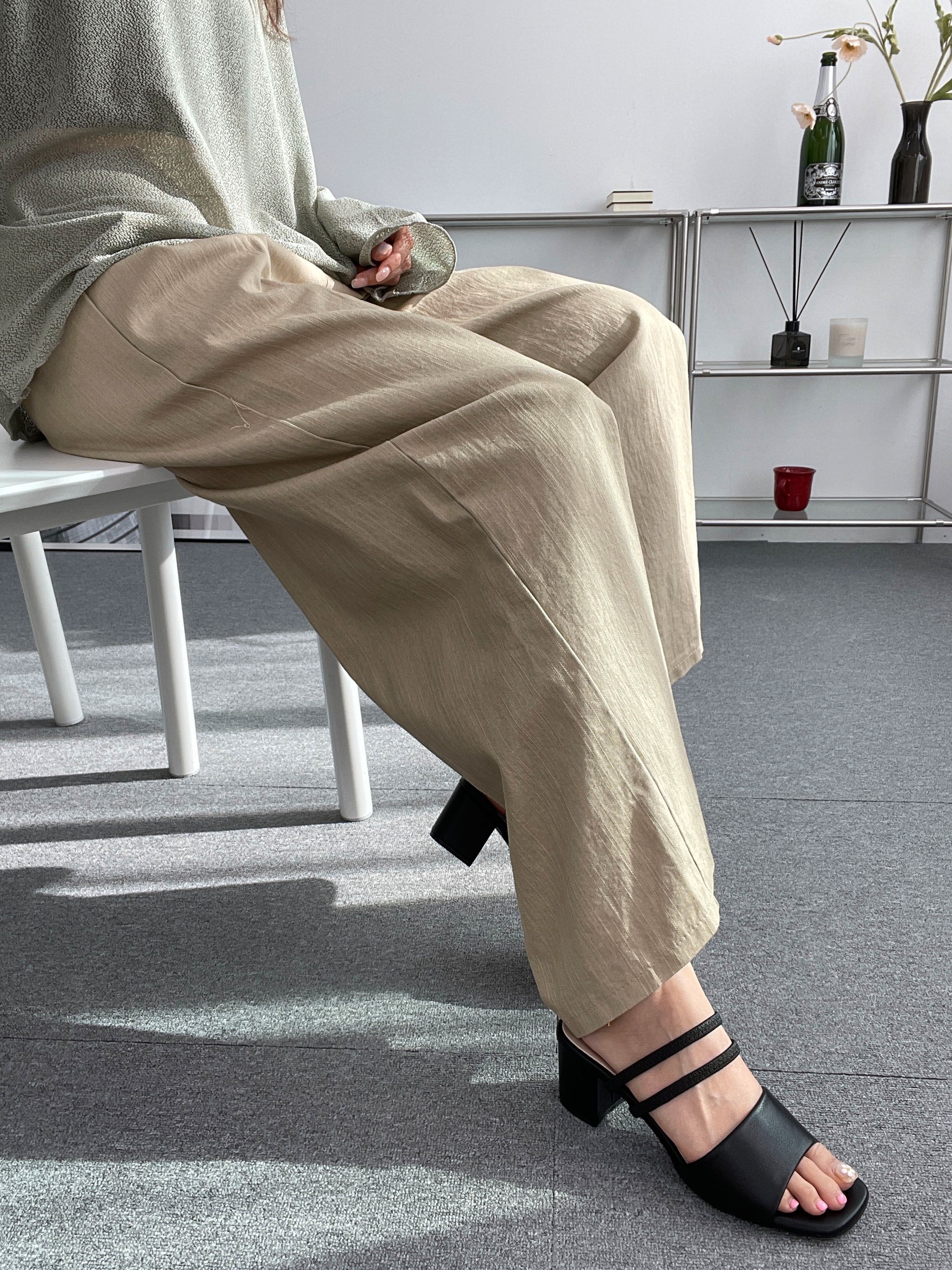 バックゴムタックワイドパンツ | 詳細画像3