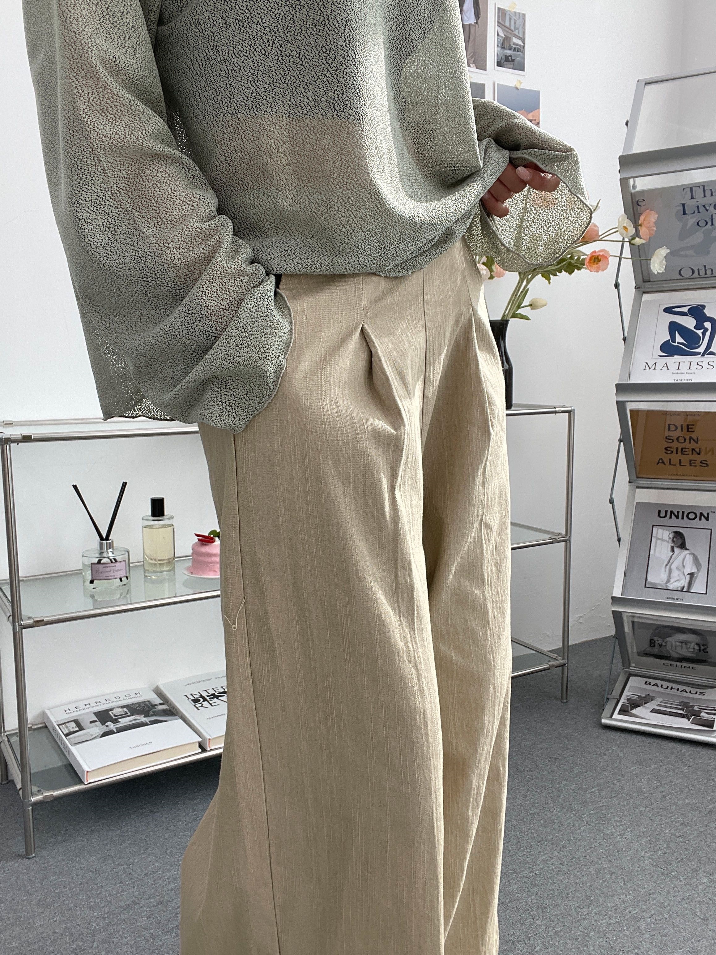 バックゴムタックワイドパンツ | 詳細画像6