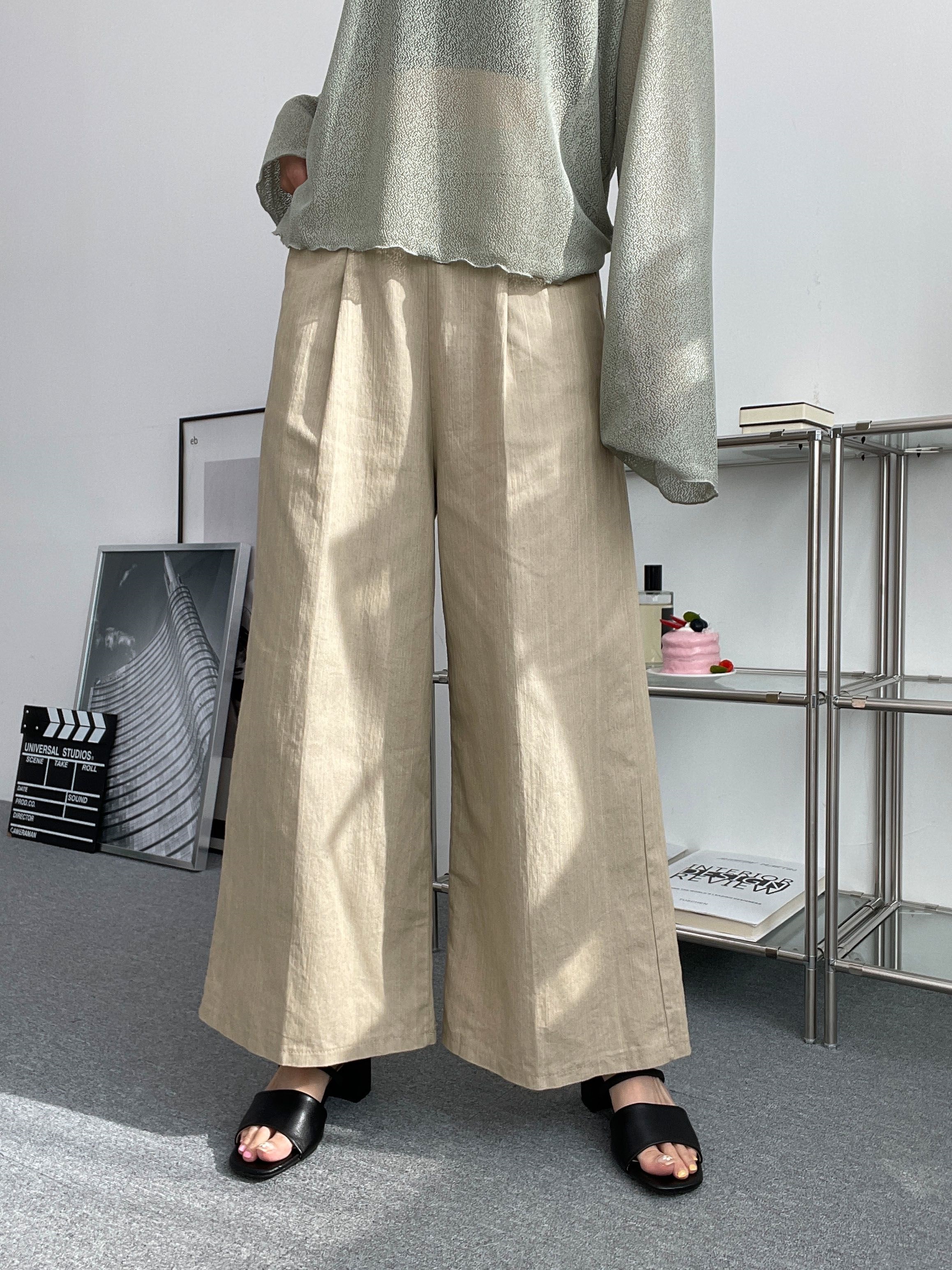 バックゴムタックワイドパンツ | 詳細画像8