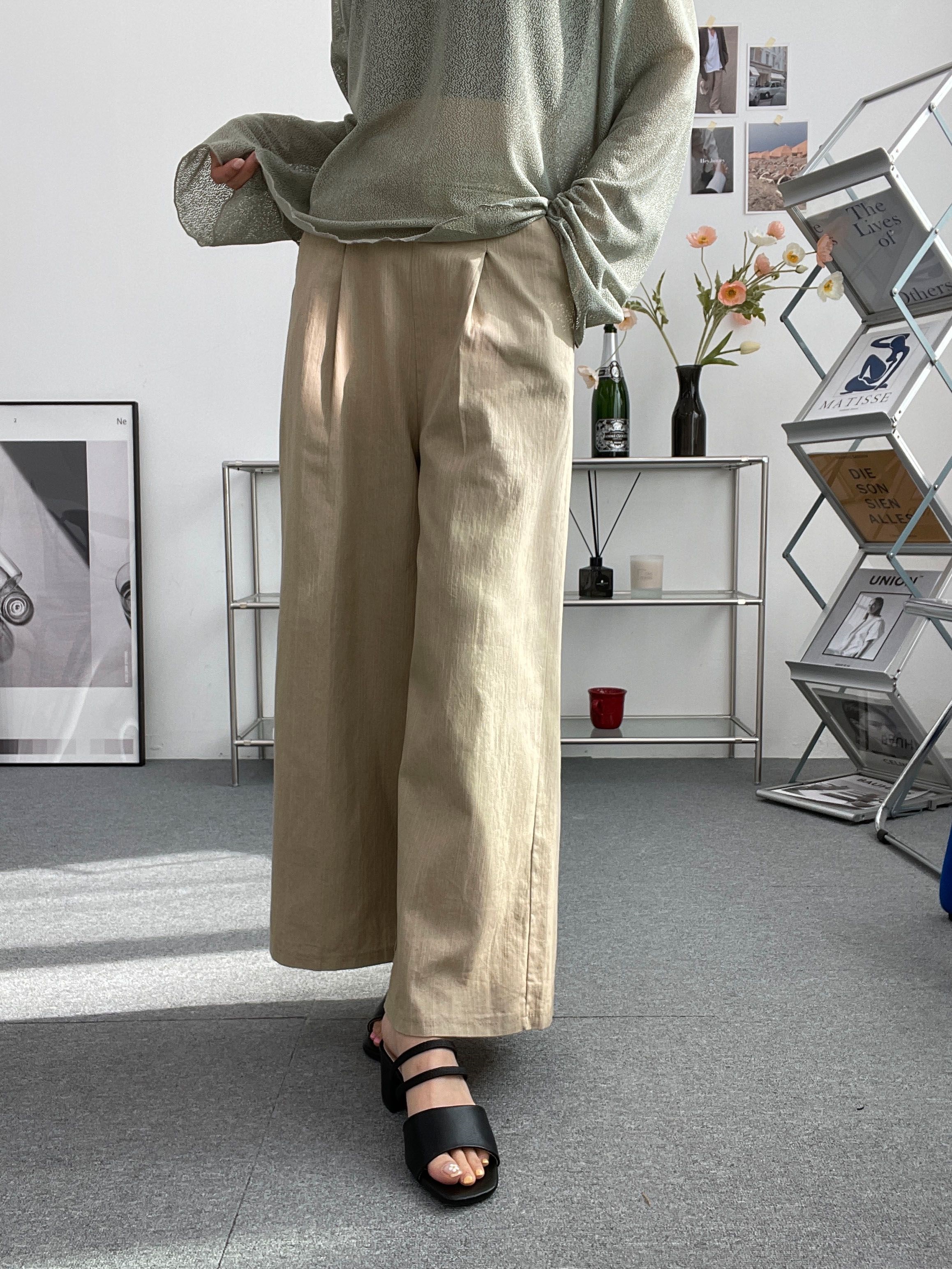 バックゴムタックワイドパンツ | 詳細画像10