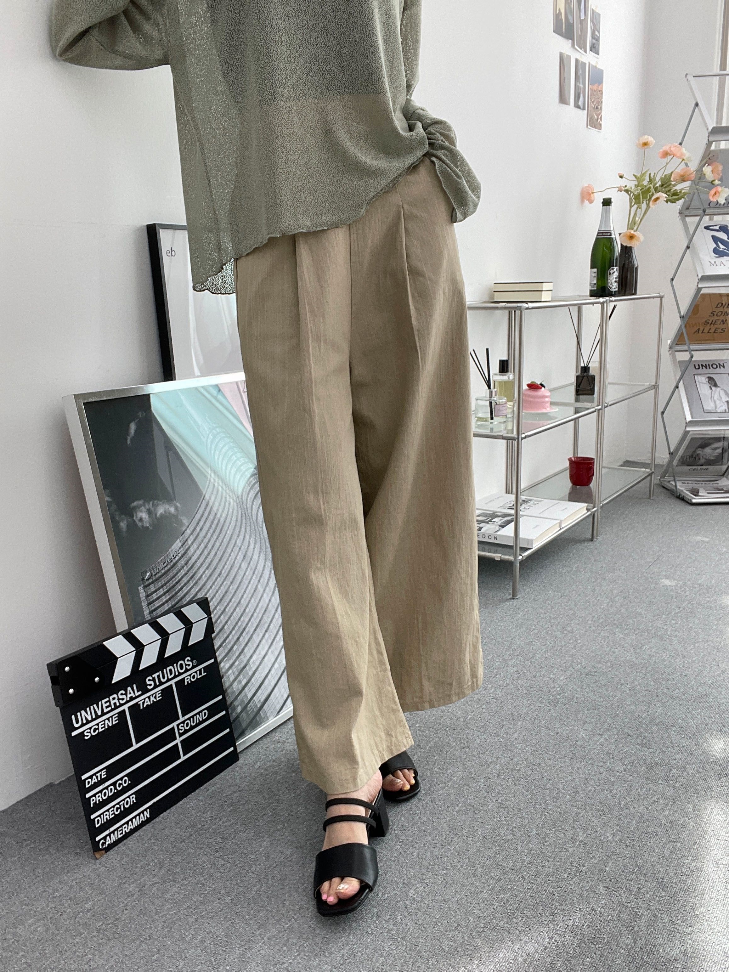 バックゴムタックワイドパンツ | 詳細画像14