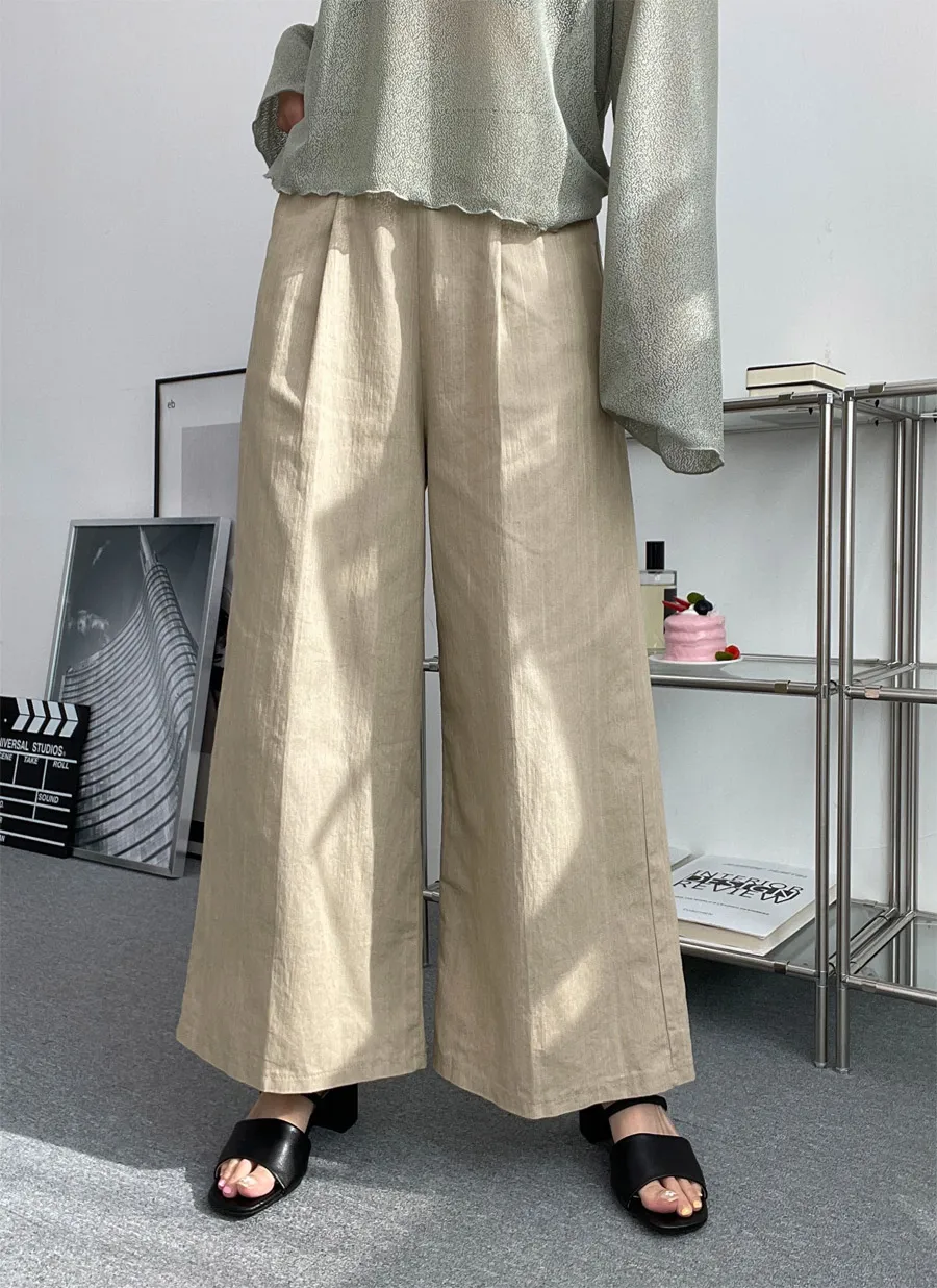 バックゴムタックワイドパンツ | 詳細画像1