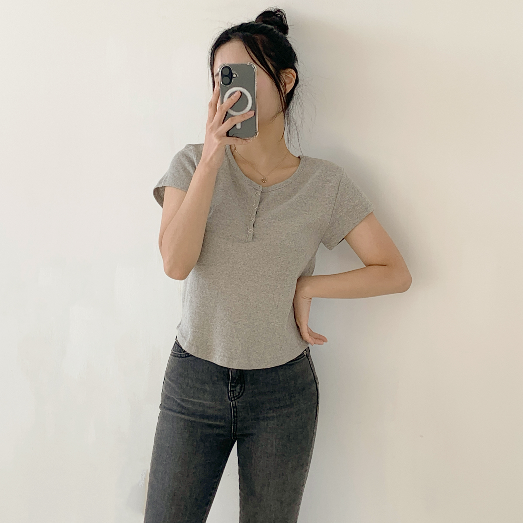 ヘンリーネックショートスリーブTシャツ | 詳細画像17