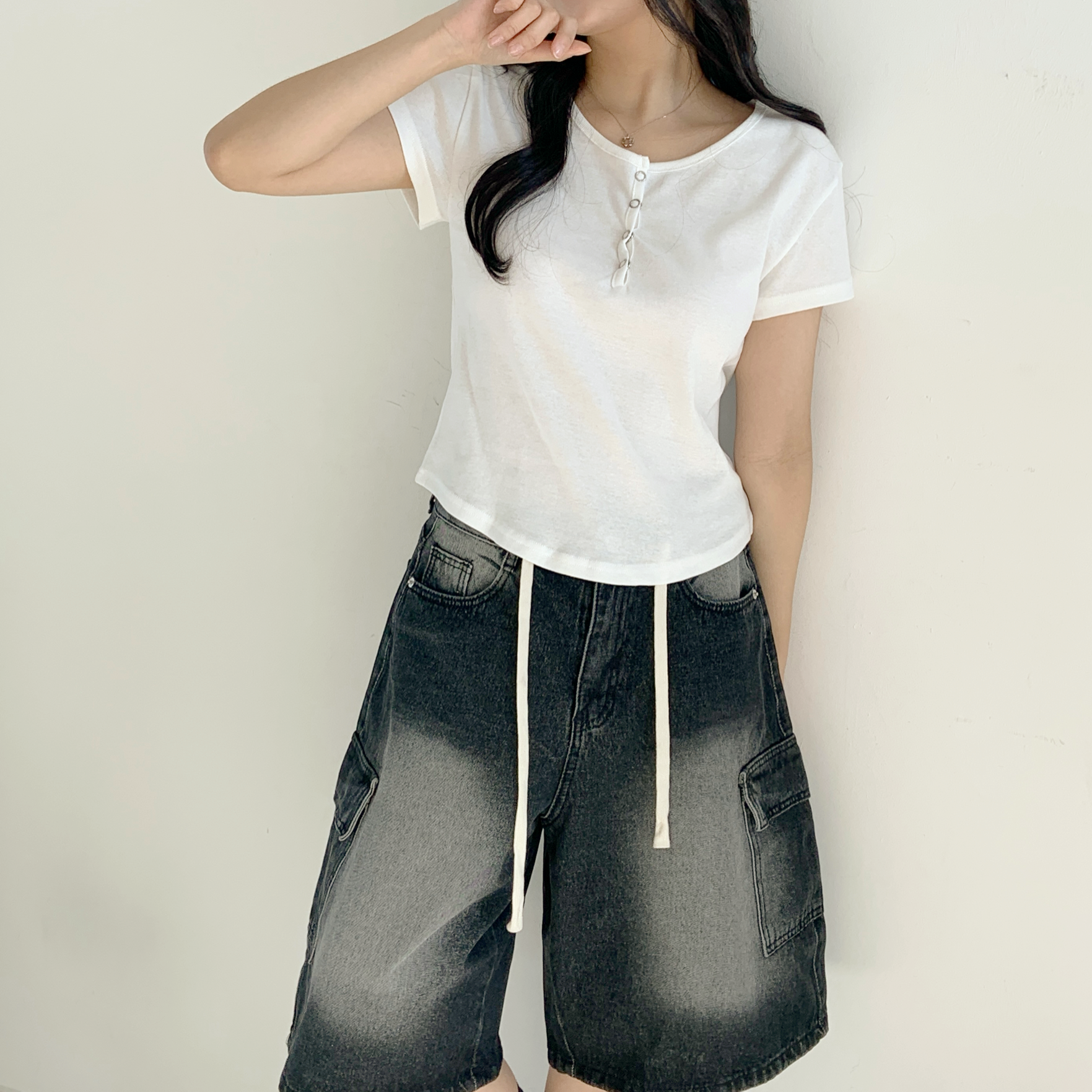 ヘンリーネックショートスリーブTシャツ | 詳細画像6