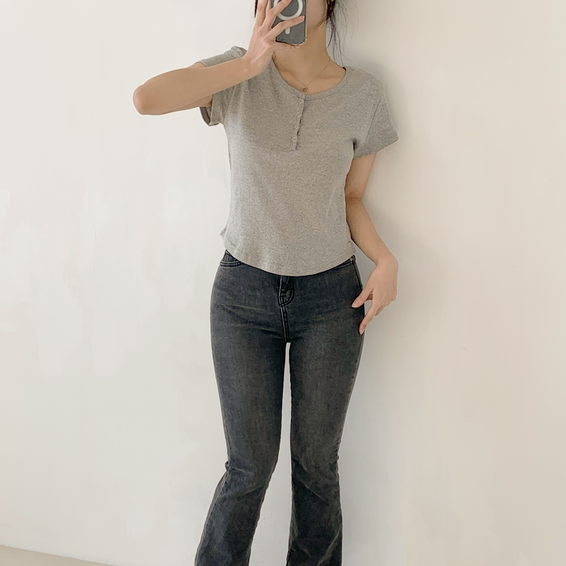 ヘンリーネックショートスリーブTシャツ | 詳細画像19