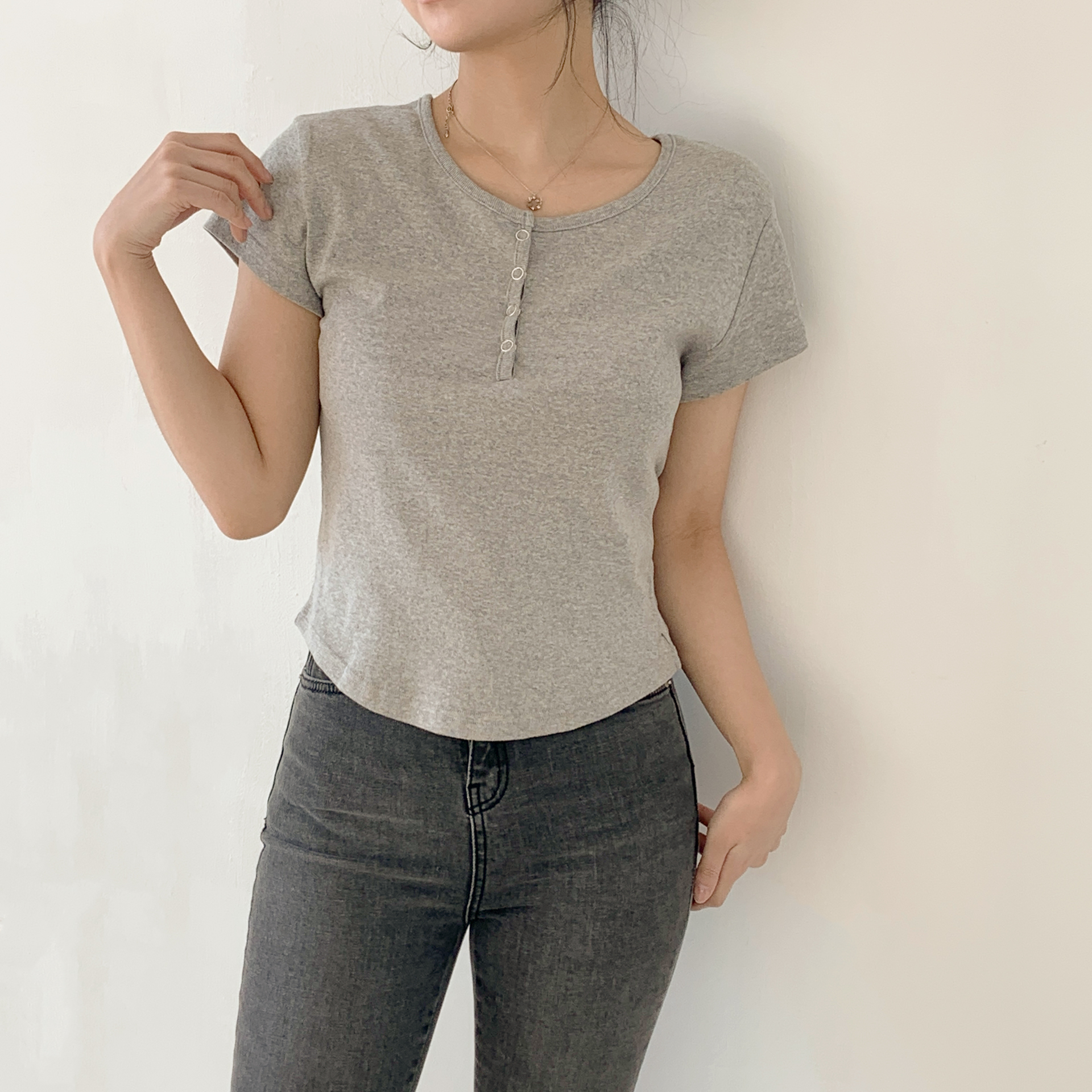 ヘンリーネックショートスリーブTシャツ | 詳細画像20