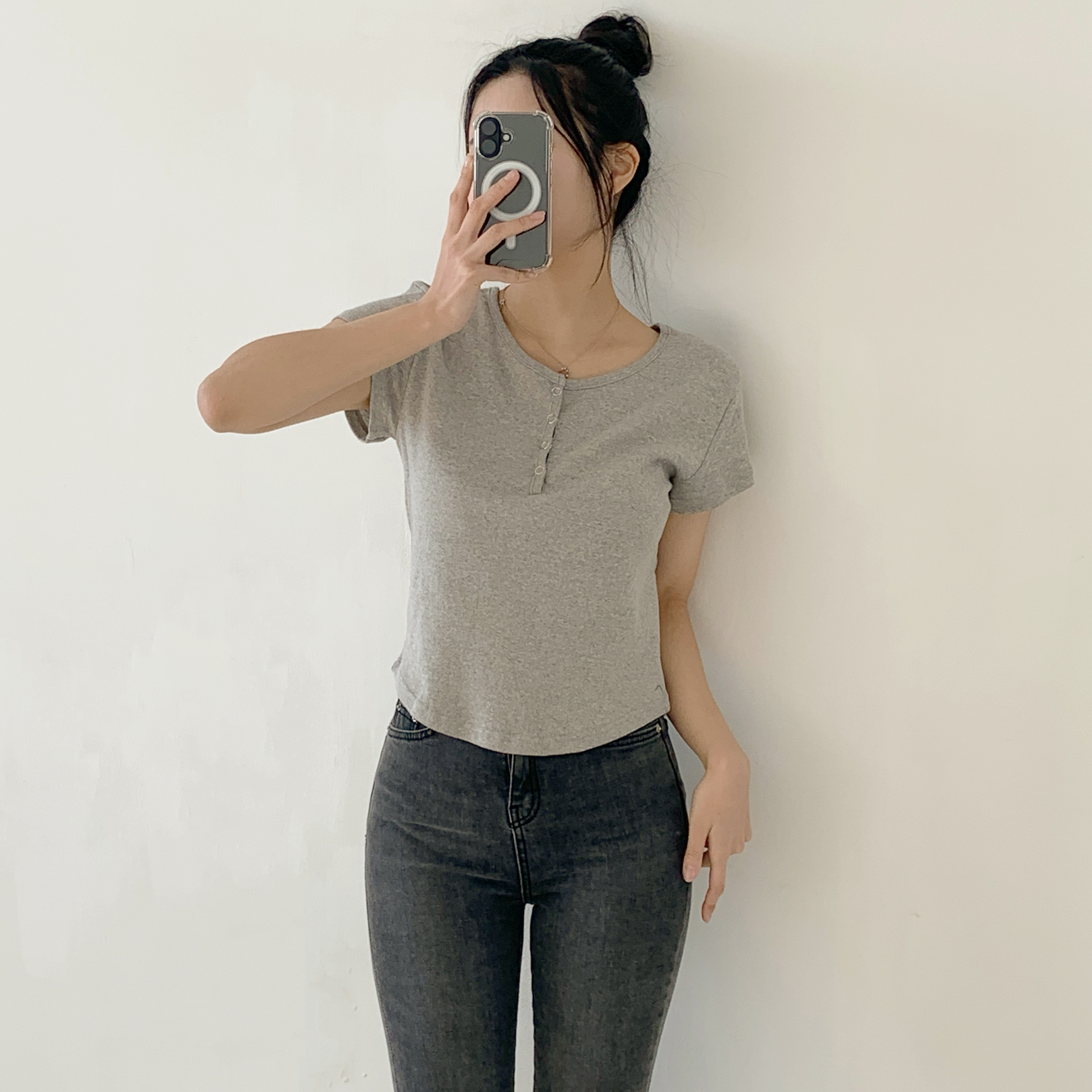 ヘンリーネックショートスリーブTシャツ | 詳細画像14