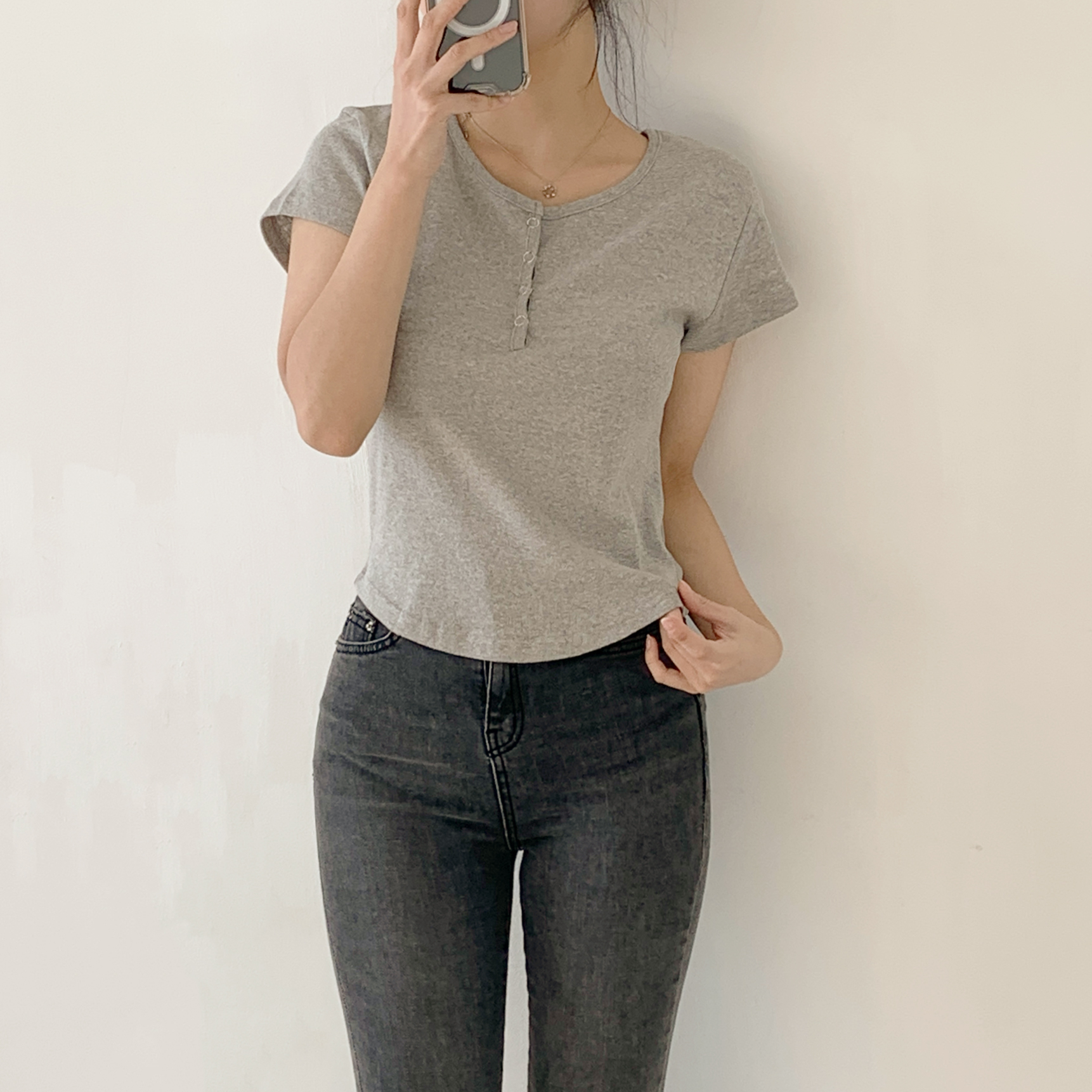 ヘンリーネックショートスリーブTシャツ | 詳細画像13