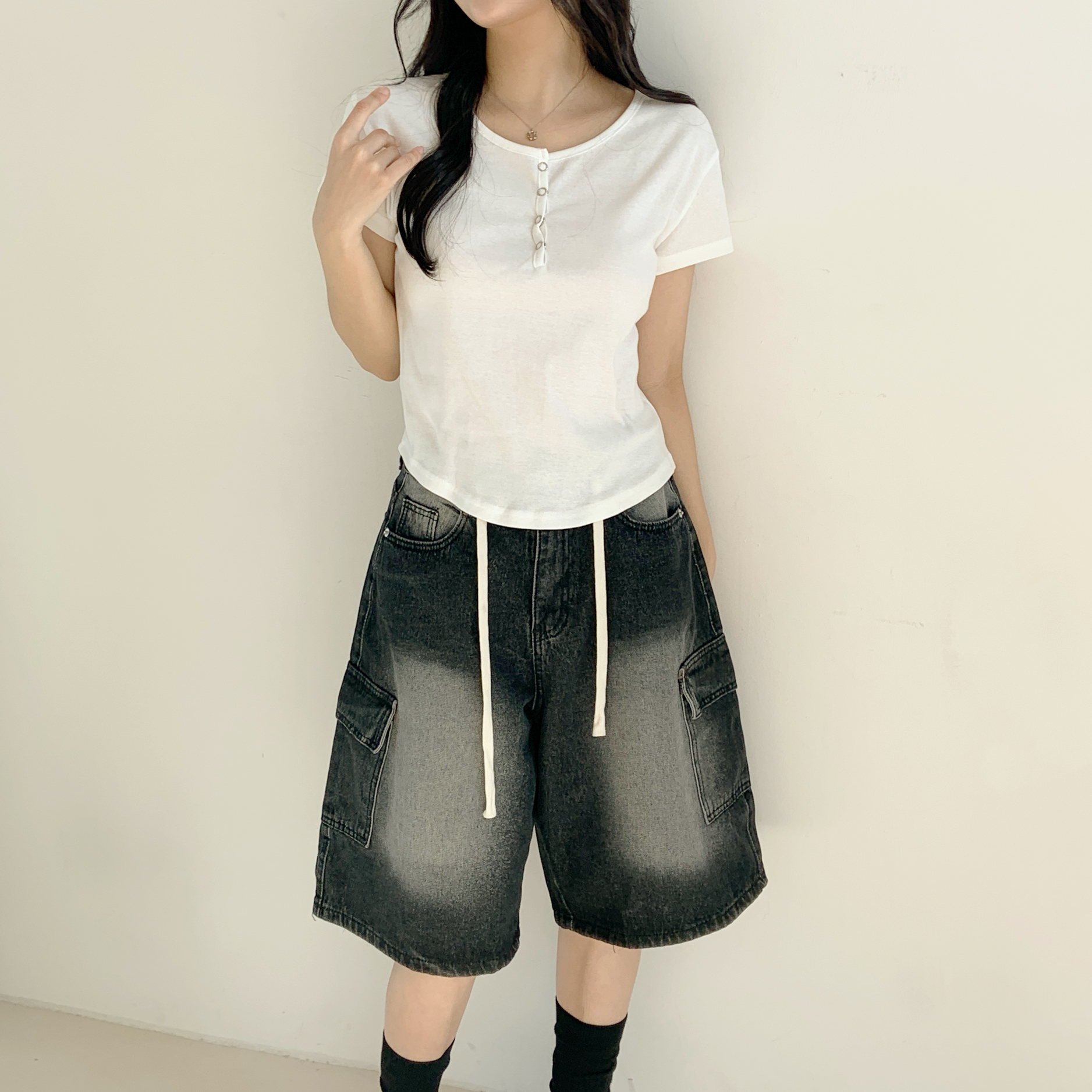 ヘンリーネックショートスリーブTシャツ | 詳細画像4