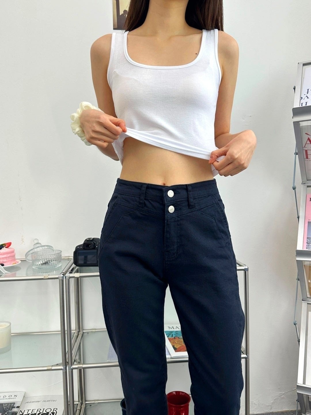 Uネッククロップドタンクトップ | 詳細画像5