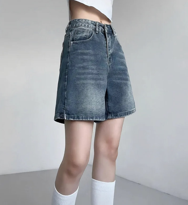 サイドスリットハーフデニムパンツ | 詳細画像6