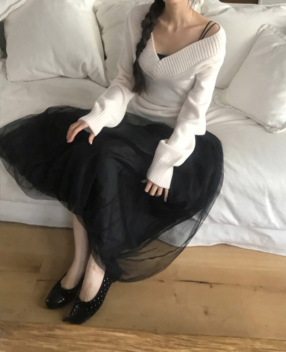 チュールバルーンドッキングキャミワンピース | 詳細画像2