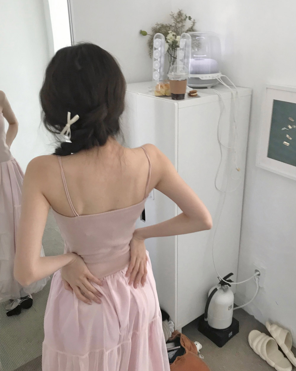 チュールバルーンドッキングキャミワンピース | 詳細画像10