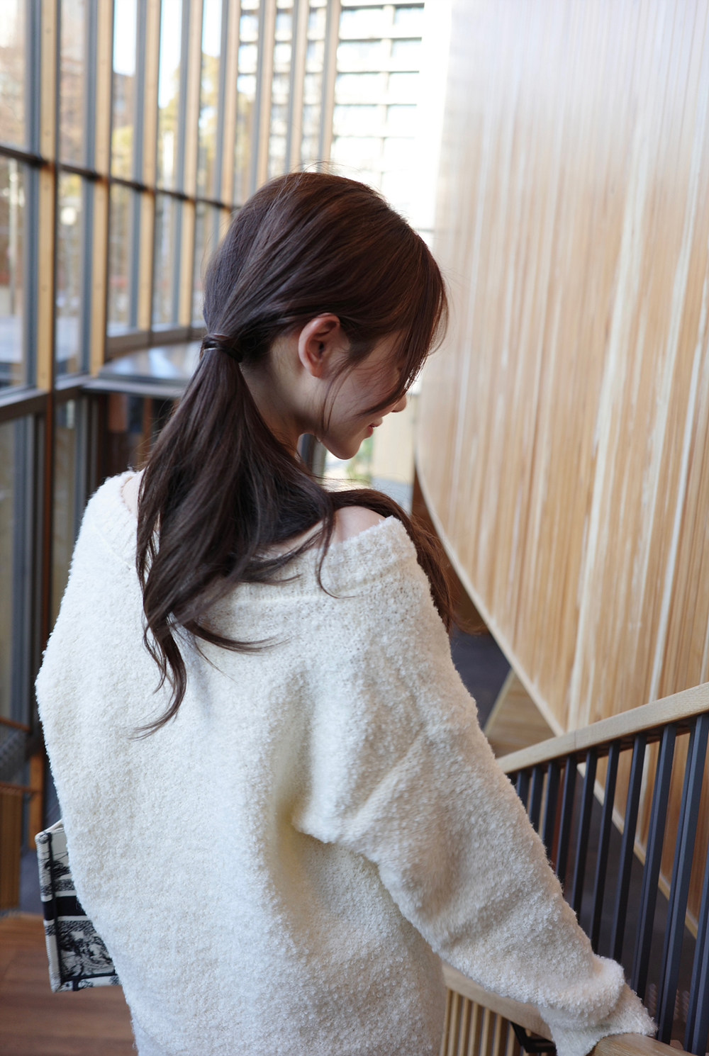 Vネックルーズニット&HラインミニスカートSET | 詳細画像12