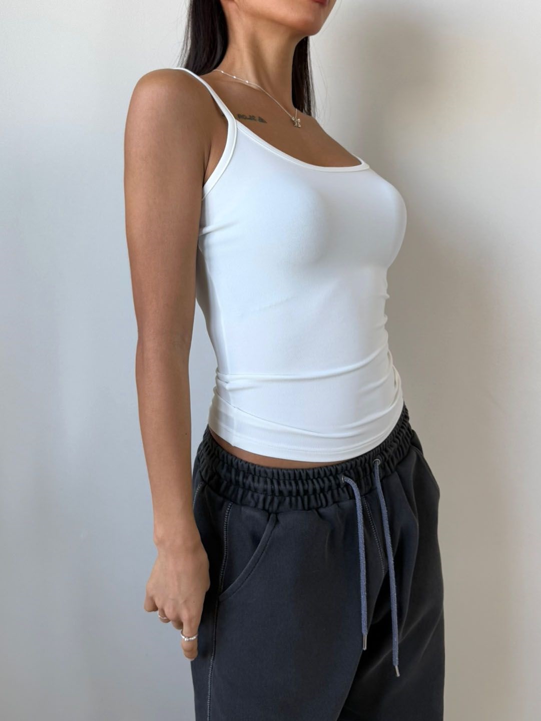 Uネックスリムキャミソール | 詳細画像12