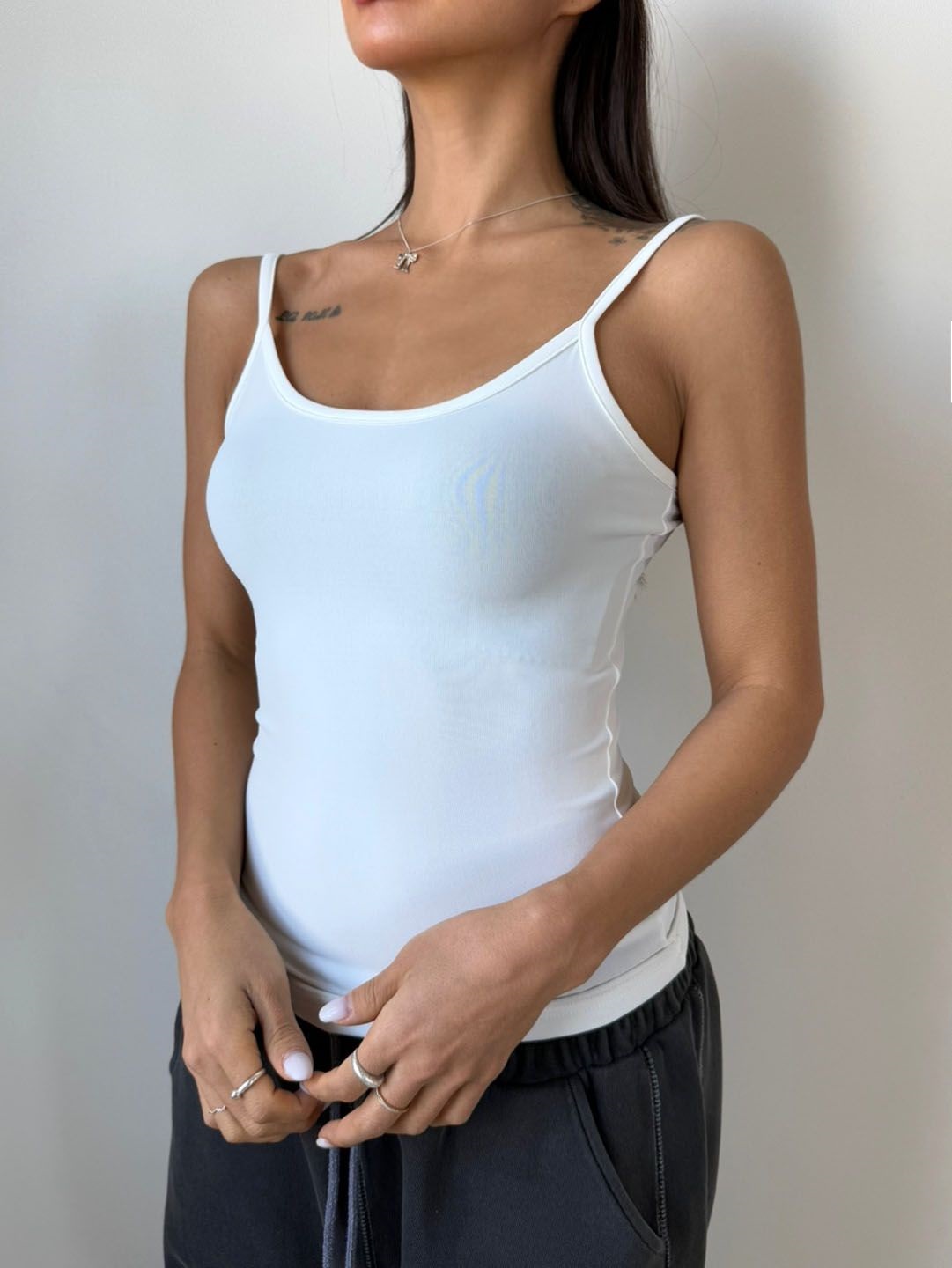 Uネックスリムキャミソール | 詳細画像13