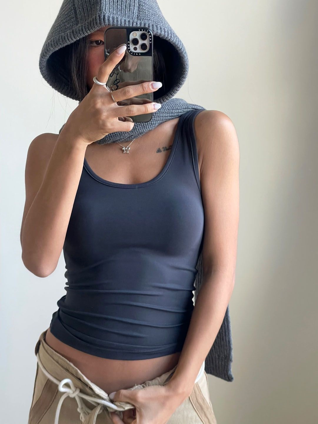 Uネックスリムタンクトップ | 詳細画像5