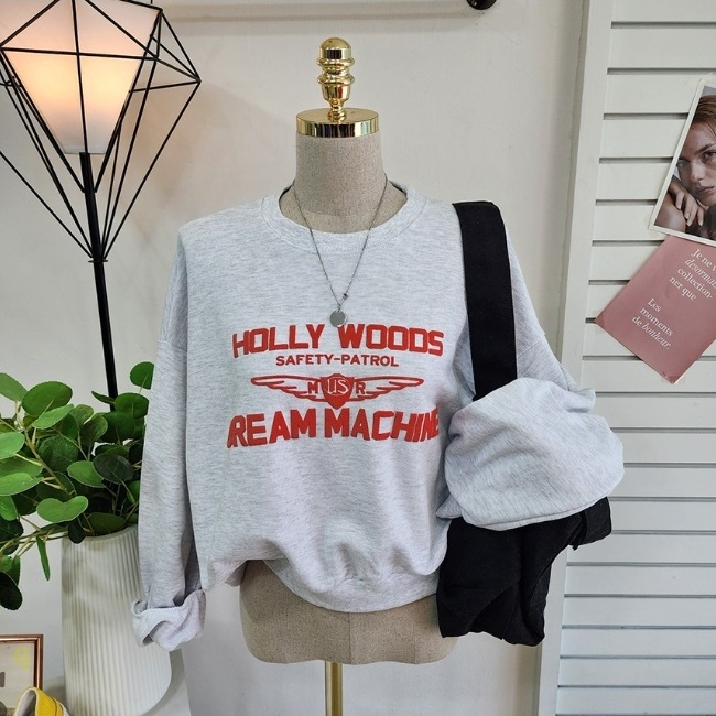 HOLLY WOODSロゴクロップドスウェット | 詳細画像12