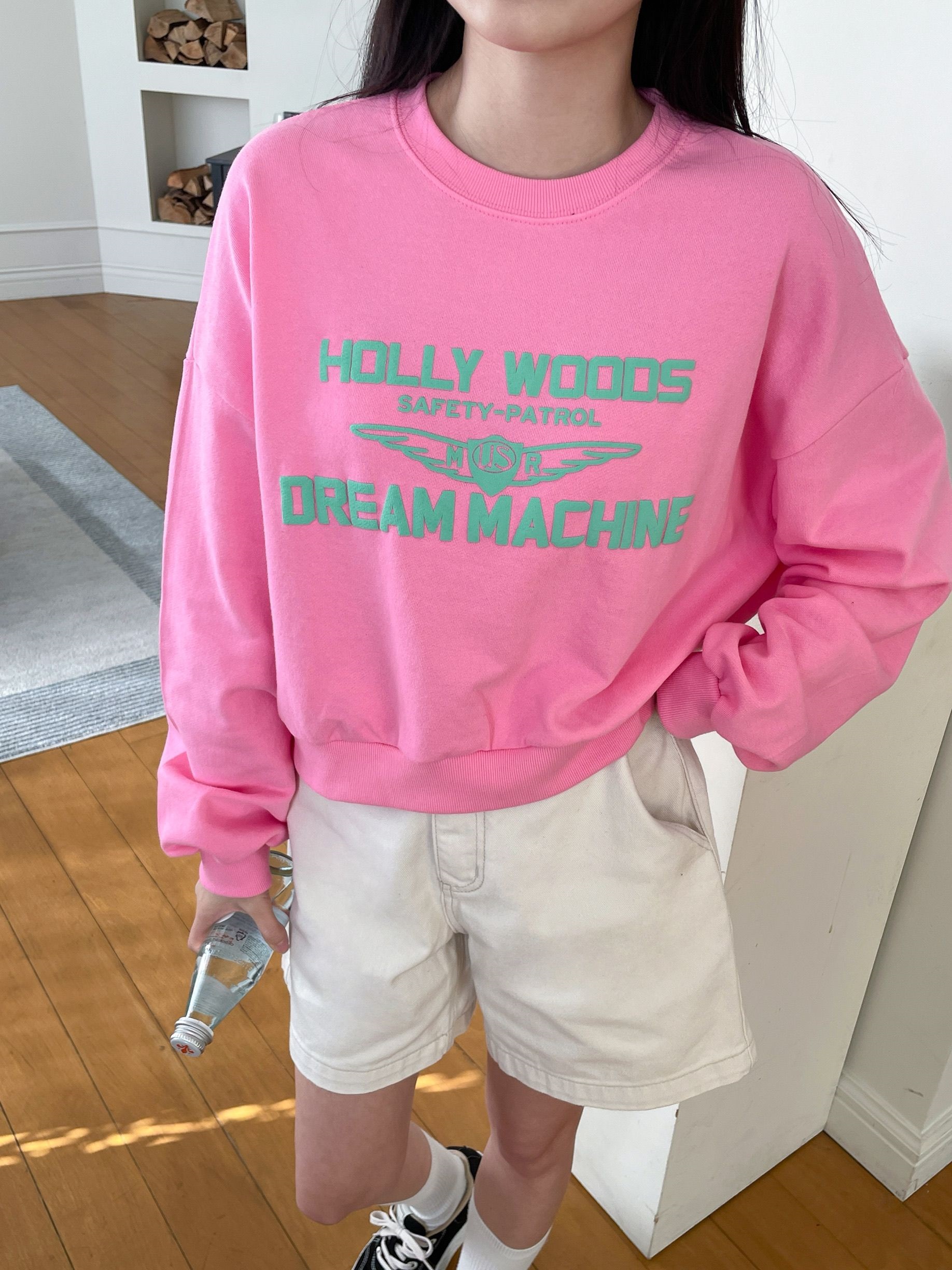 HOLLY WOODSロゴクロップドスウェット | 詳細画像4