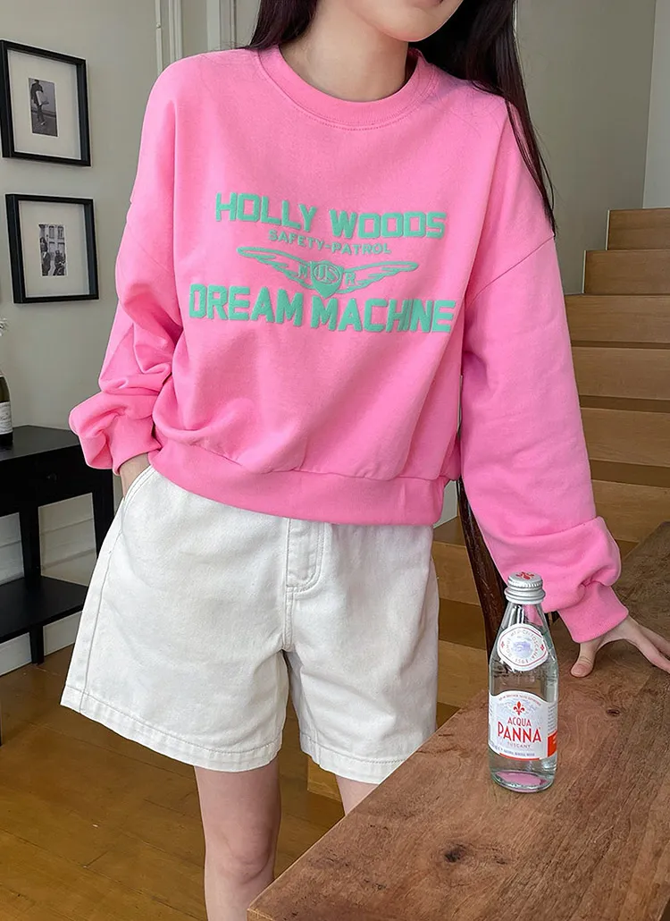 HOLLY WOODSロゴクロップドスウェット | 詳細画像1