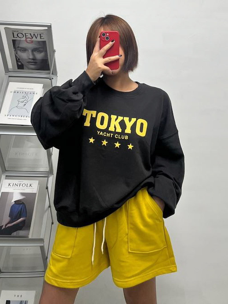 TOKYOロゴスウェット&ドロストポケットハーフパンツSET | 詳細画像2