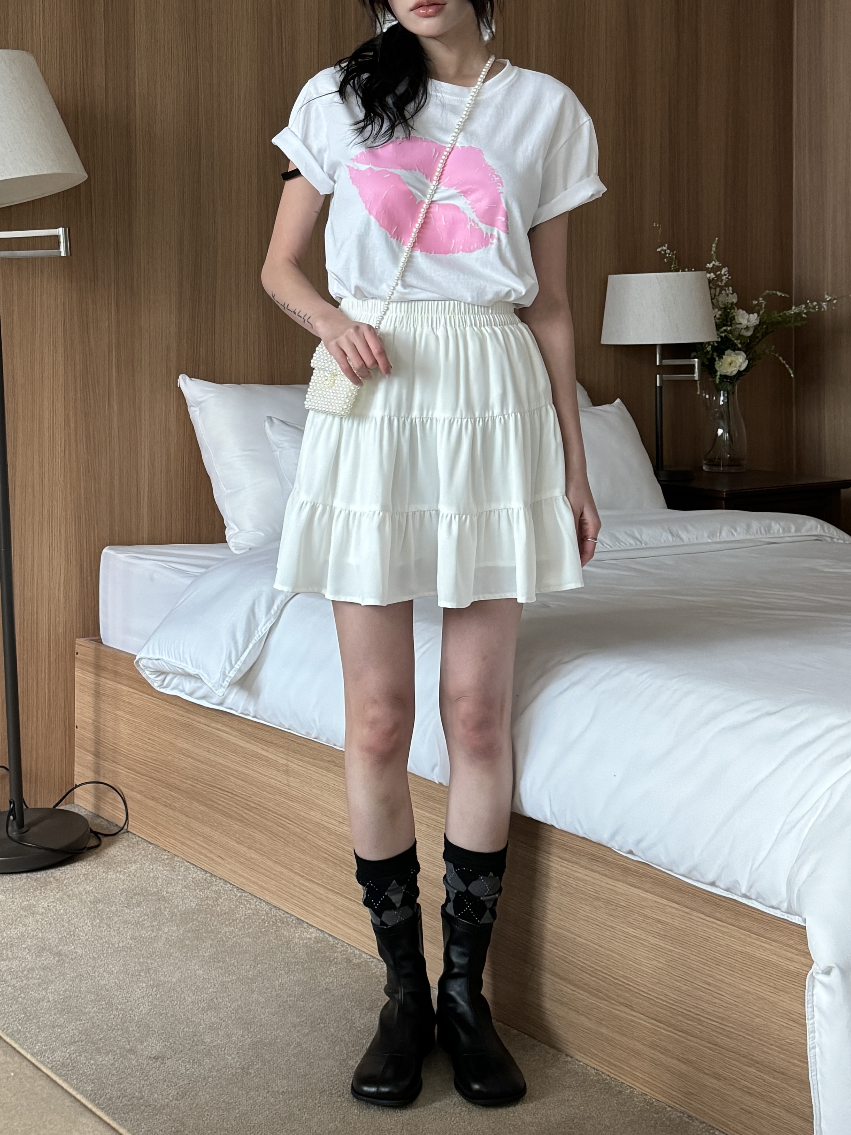 リッププリント半袖Tシャツ | 詳細画像7