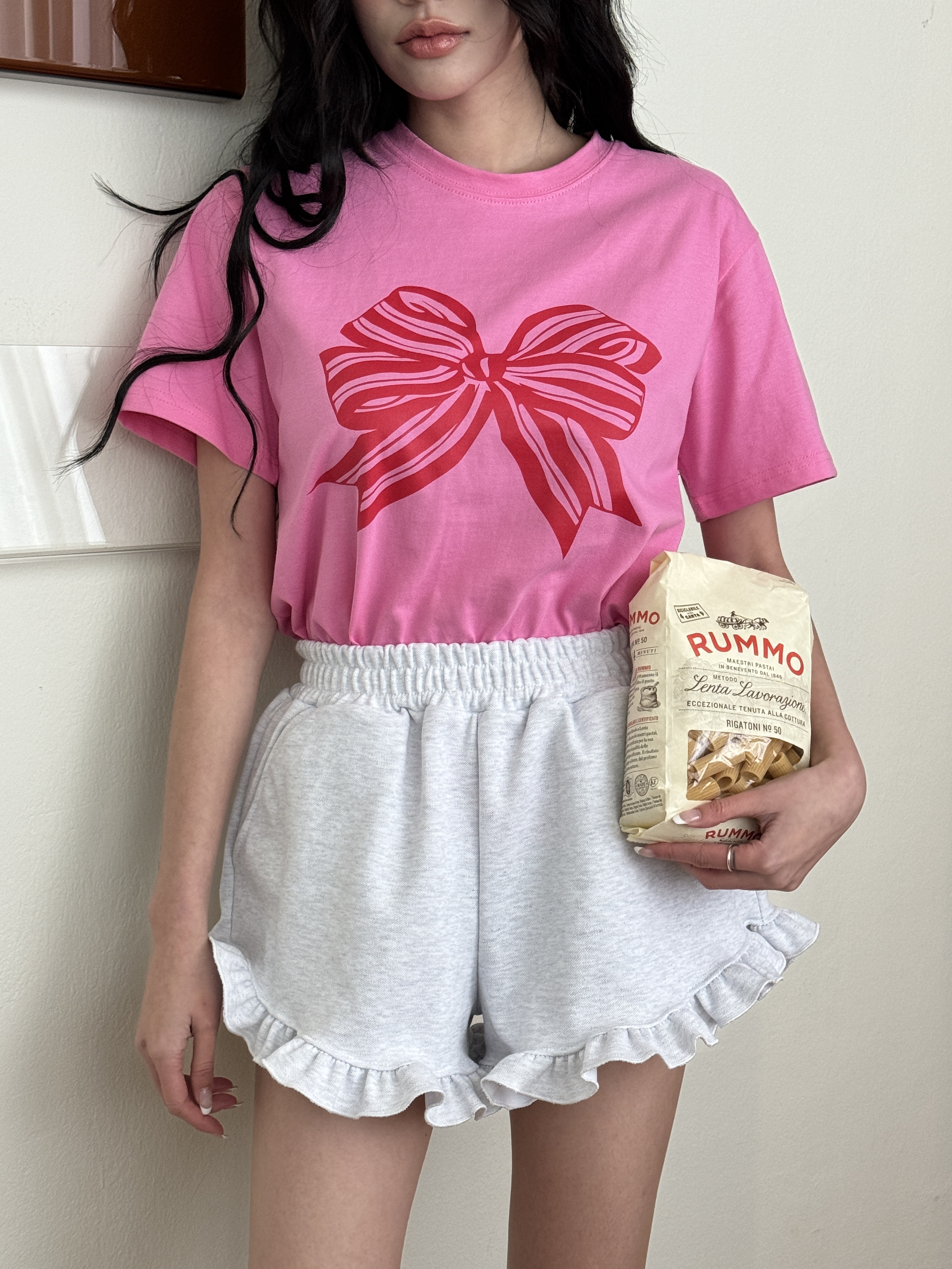 リボンプリント半袖Tシャツ | 詳細画像4