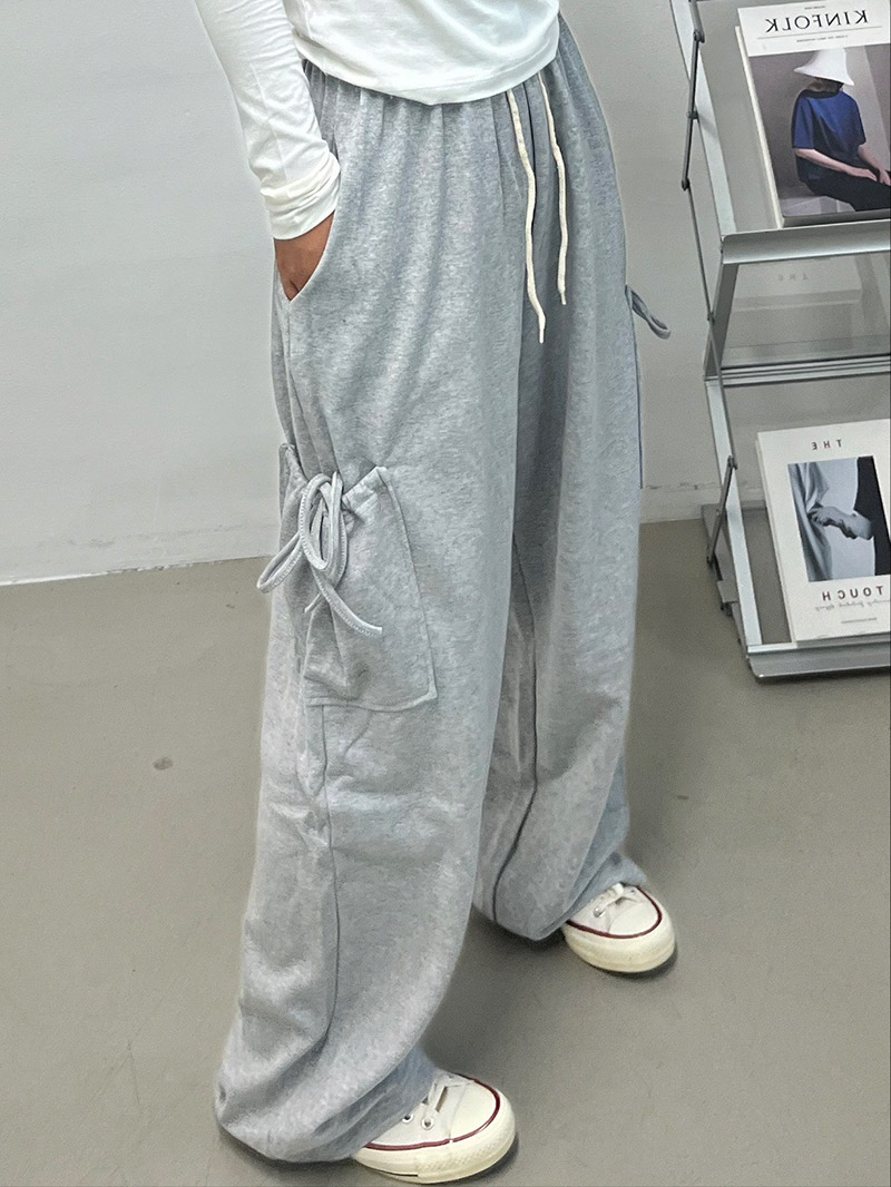 ドロストポケットスウェットワイドパンツ | 詳細画像3