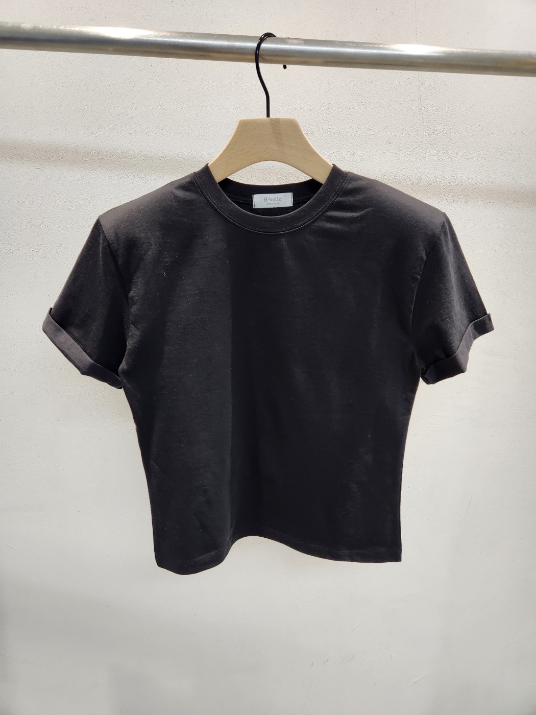 ショルダーパッドロールアップ半袖Tシャツ | 詳細画像7